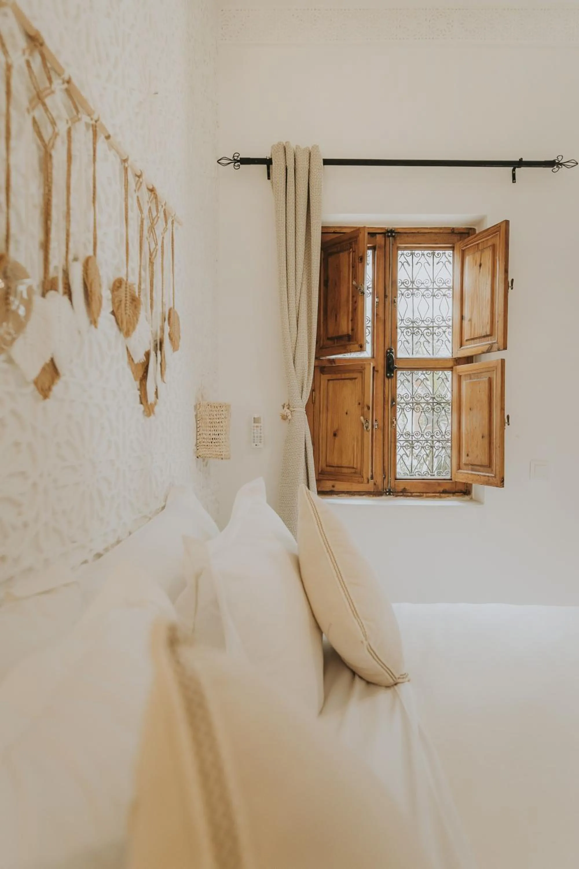 Decorative detail, Bed in Riad Dar Coram