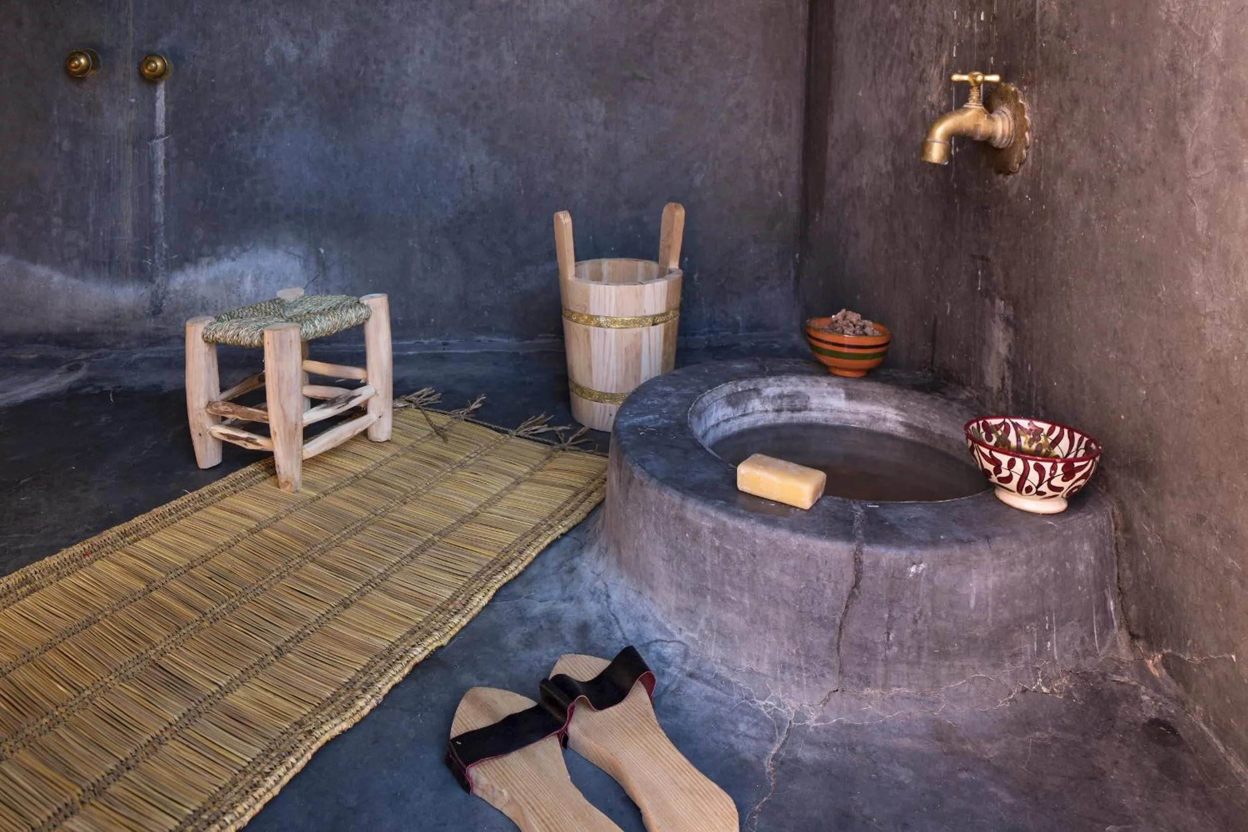 Steam room in Riad Assala