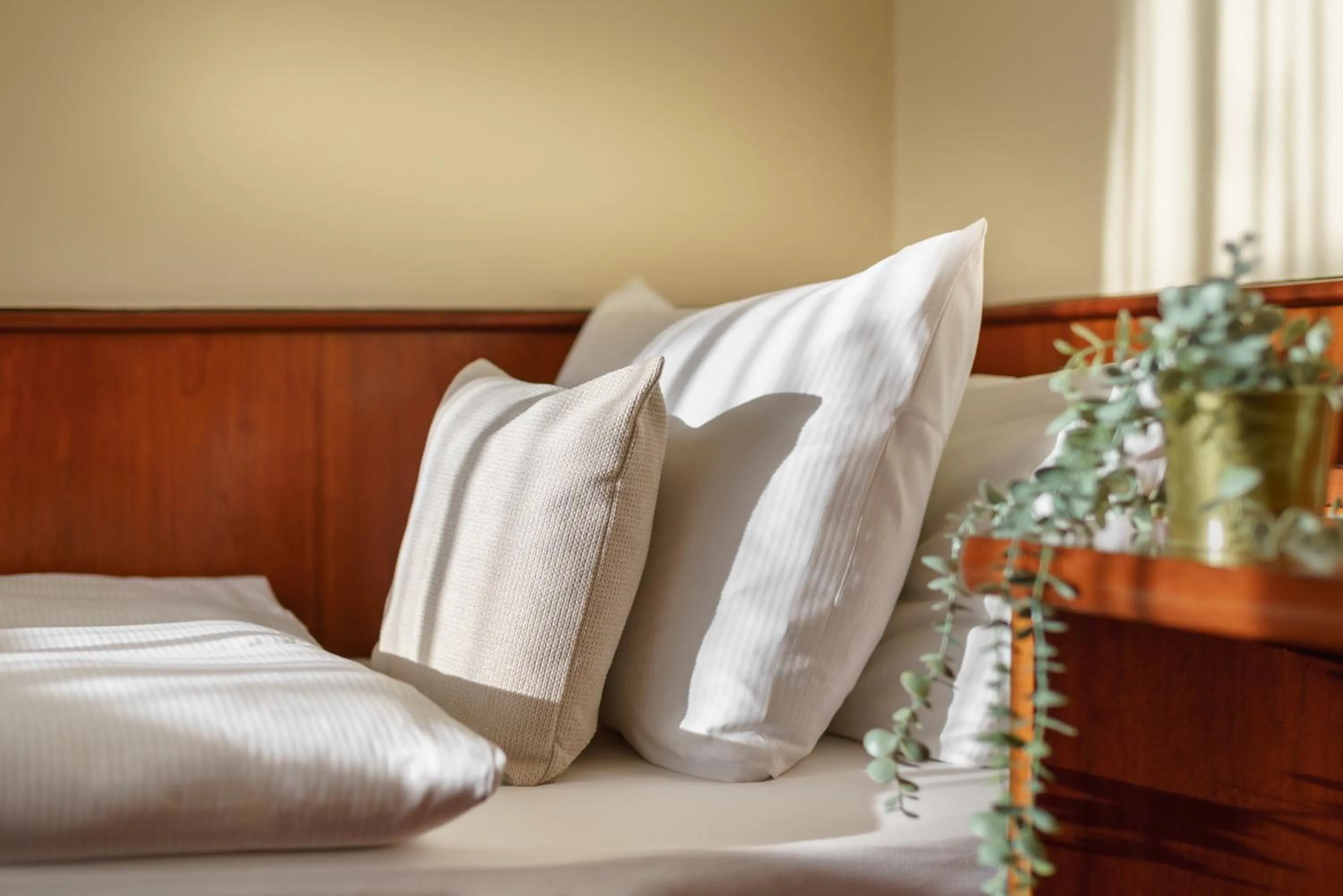 Bed in Hotel Hagemann Hamburg Hafen