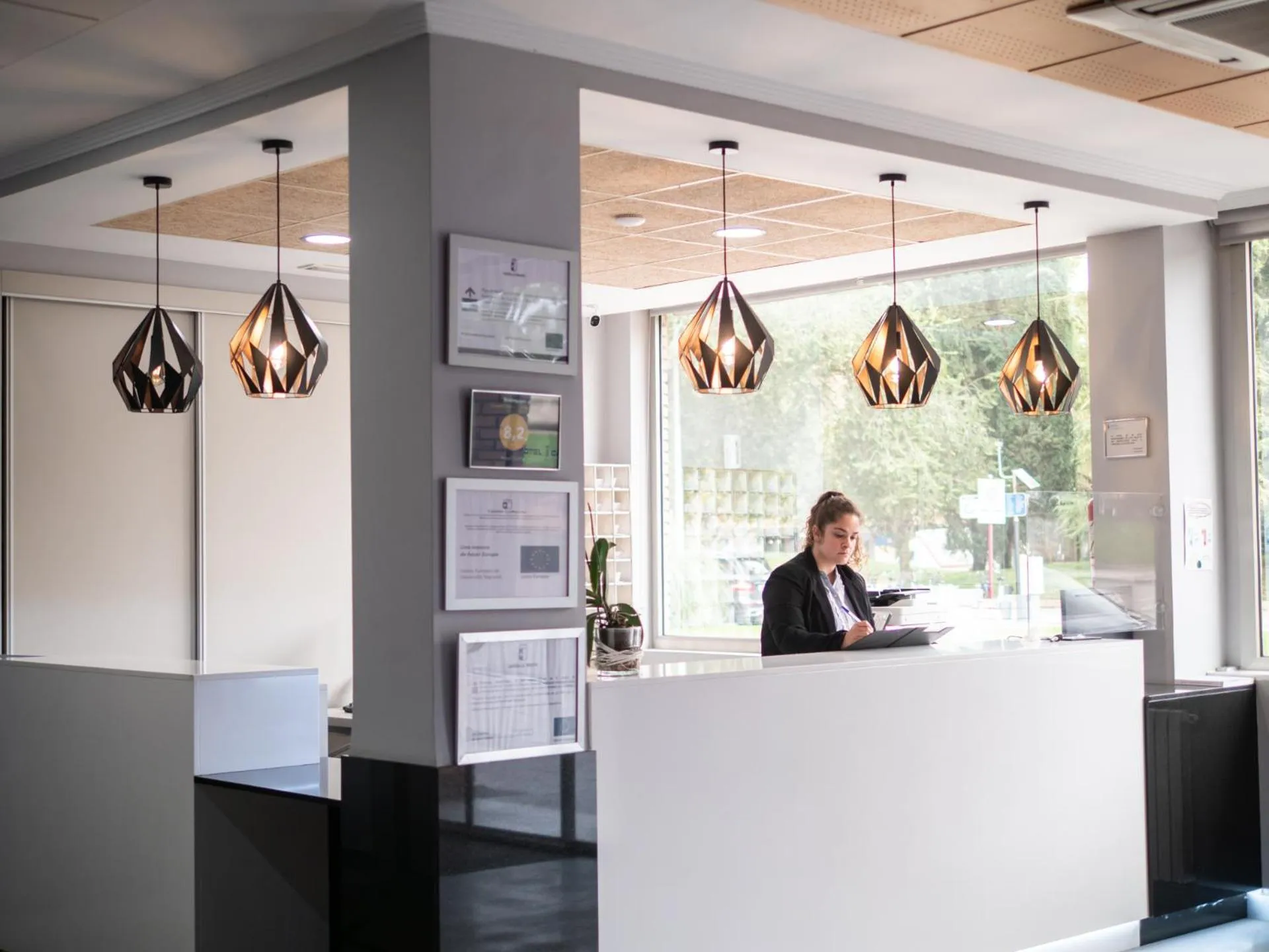 Lobby or reception in Hotel Castilla