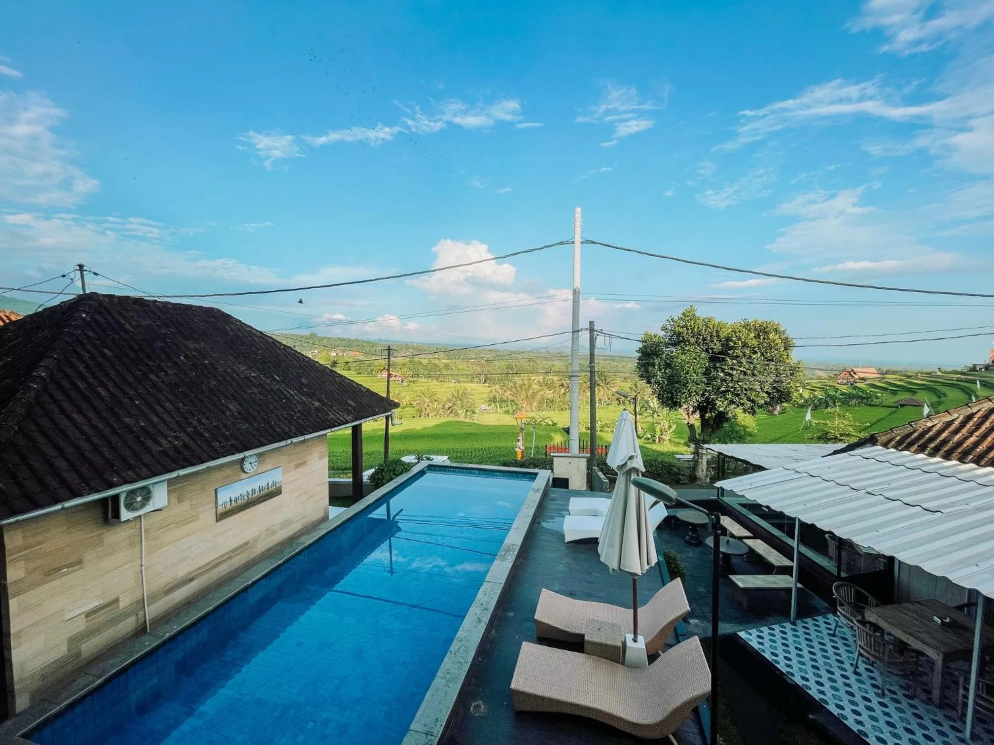 Swimming pool in Bhuana Agung Villa and Restaurant