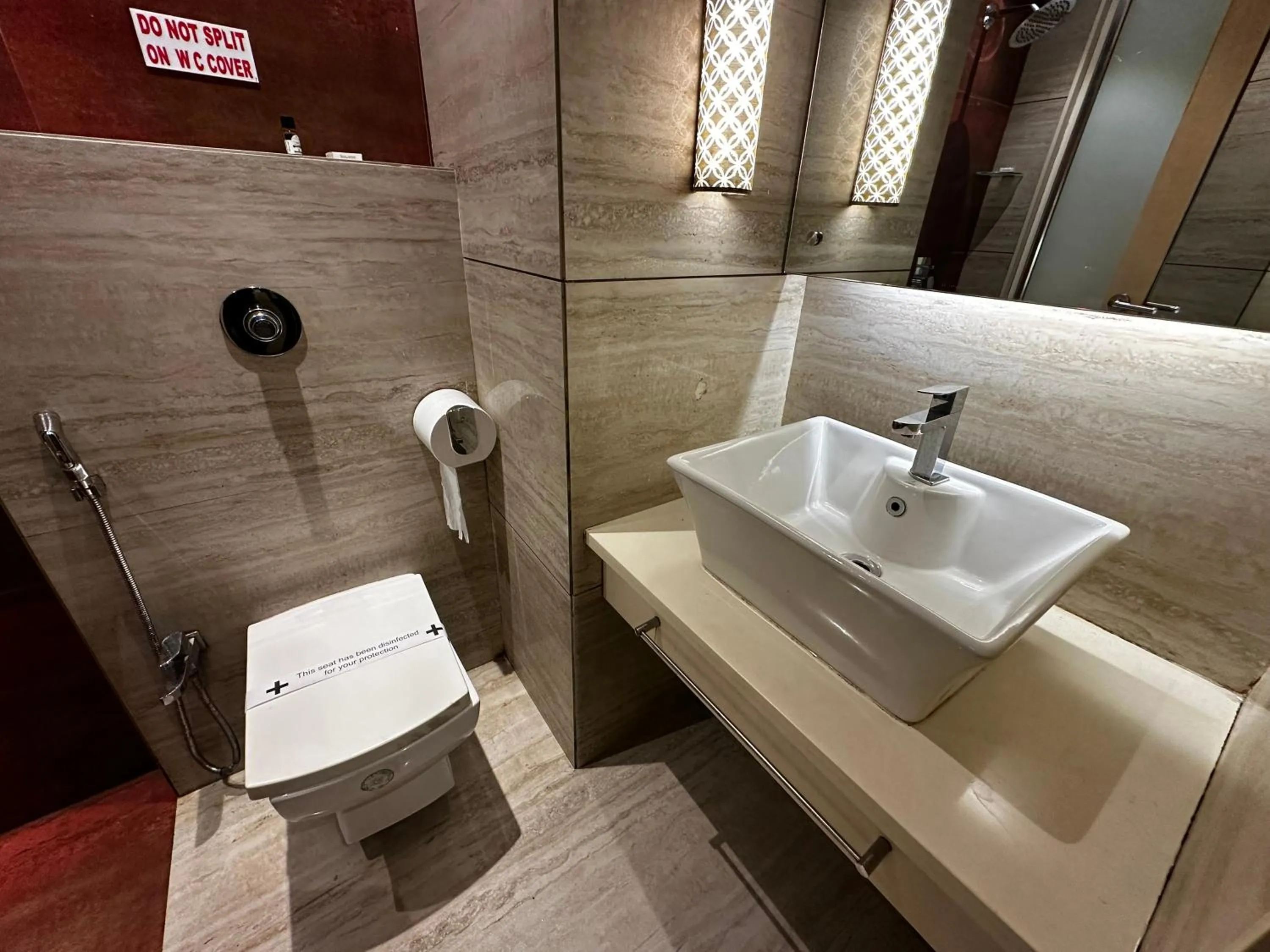 Toilet in South Coast Hotel Wagle Estate Thane