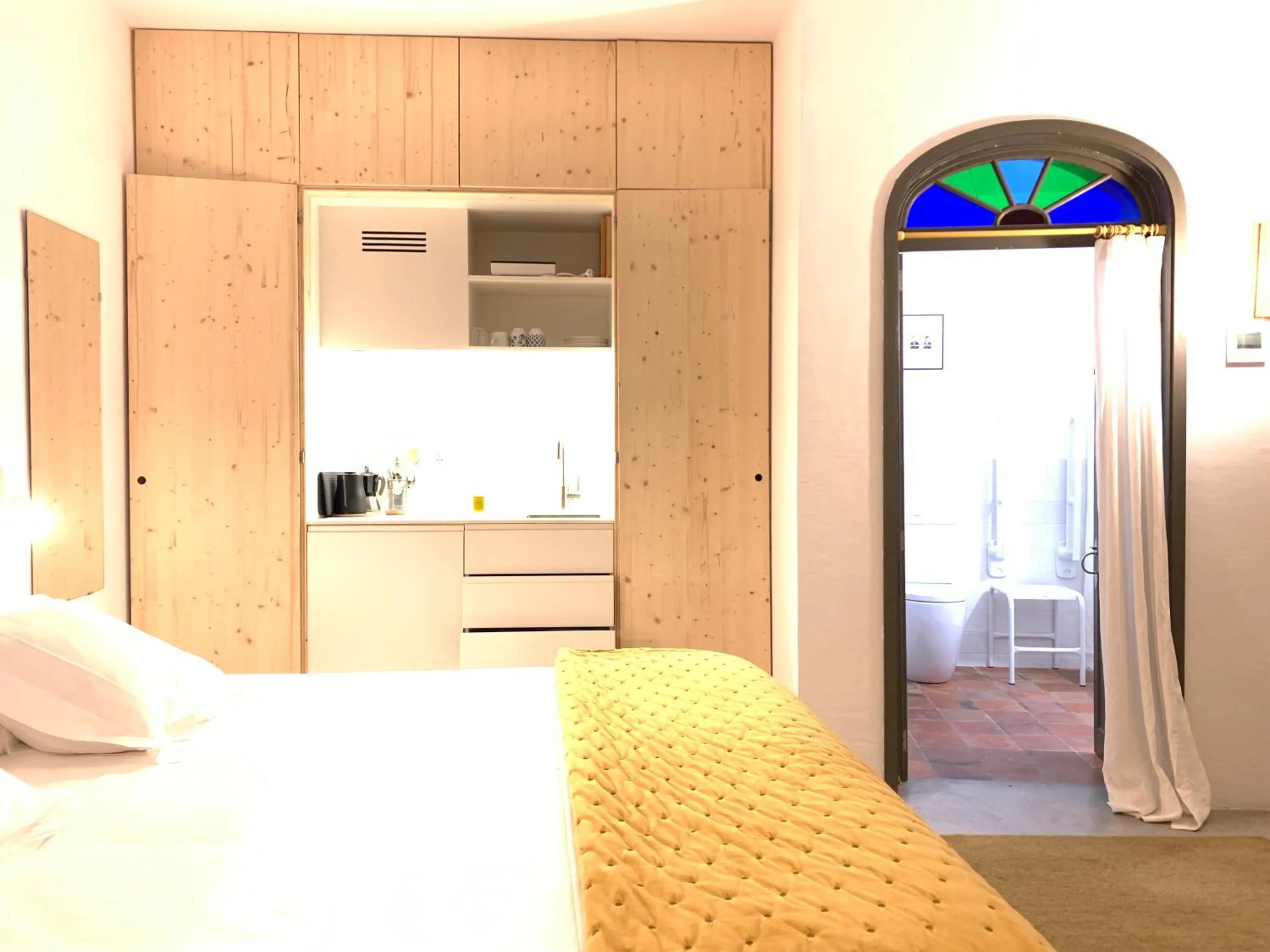 Decorative detail, Bed in Ses Sucreres Small & Slow Hotel