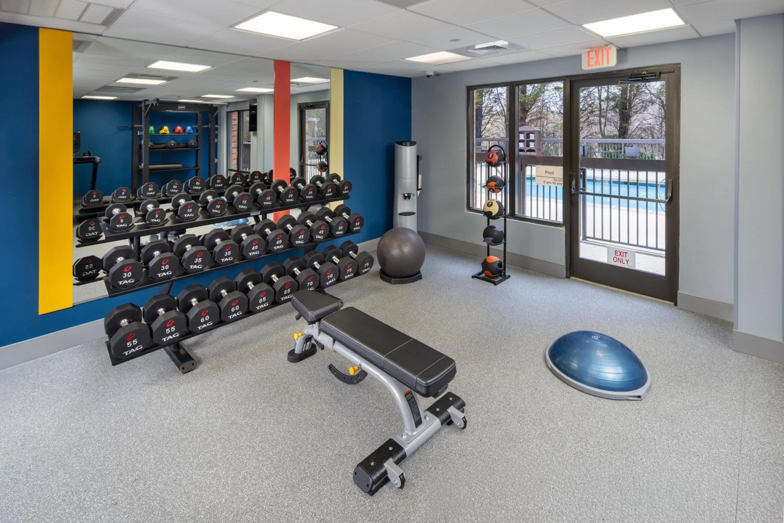 Fitness centre/facilities in Hampton Inn and Suites Asheville Airport