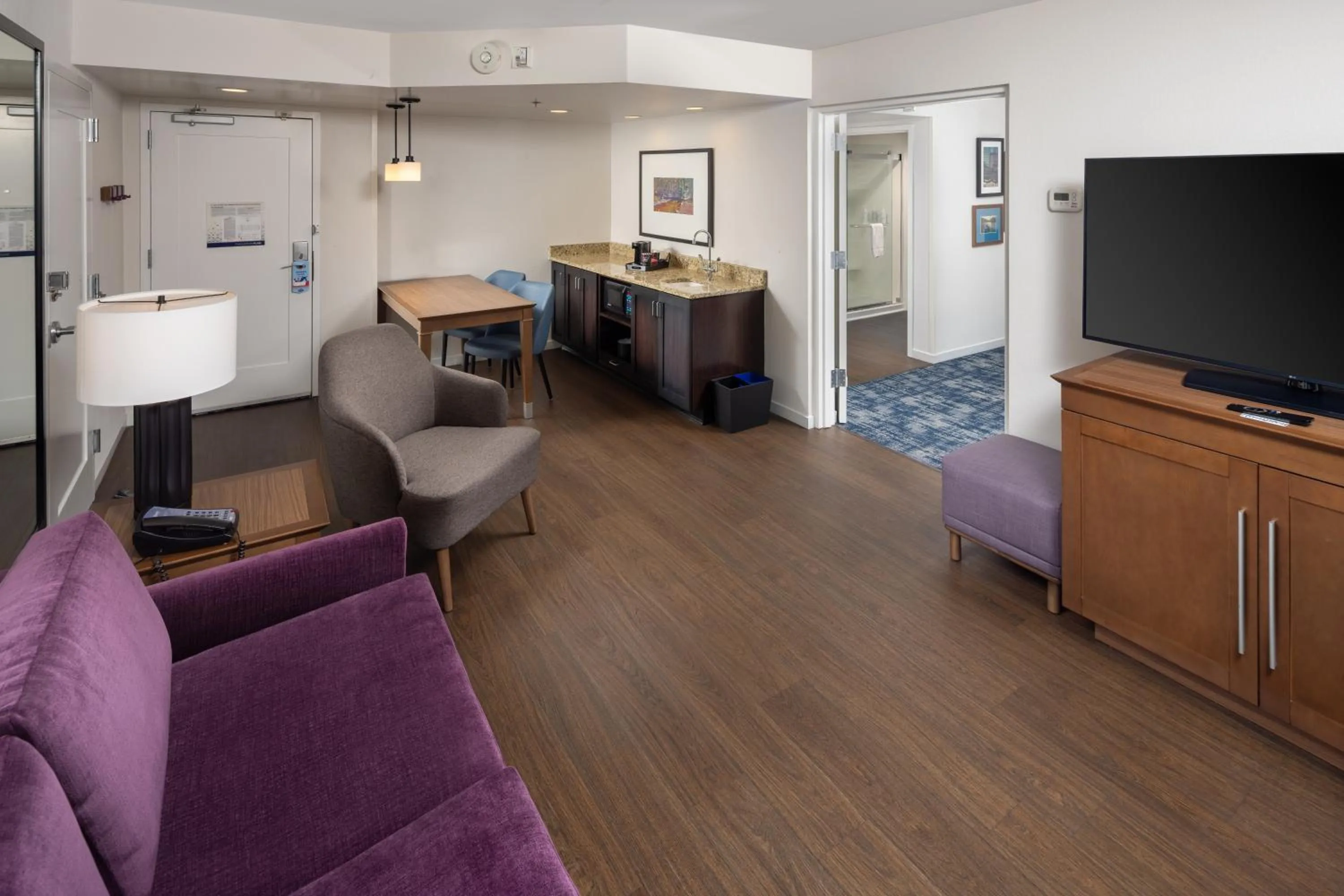 Living room in Hampton Inn and Suites Asheville Airport