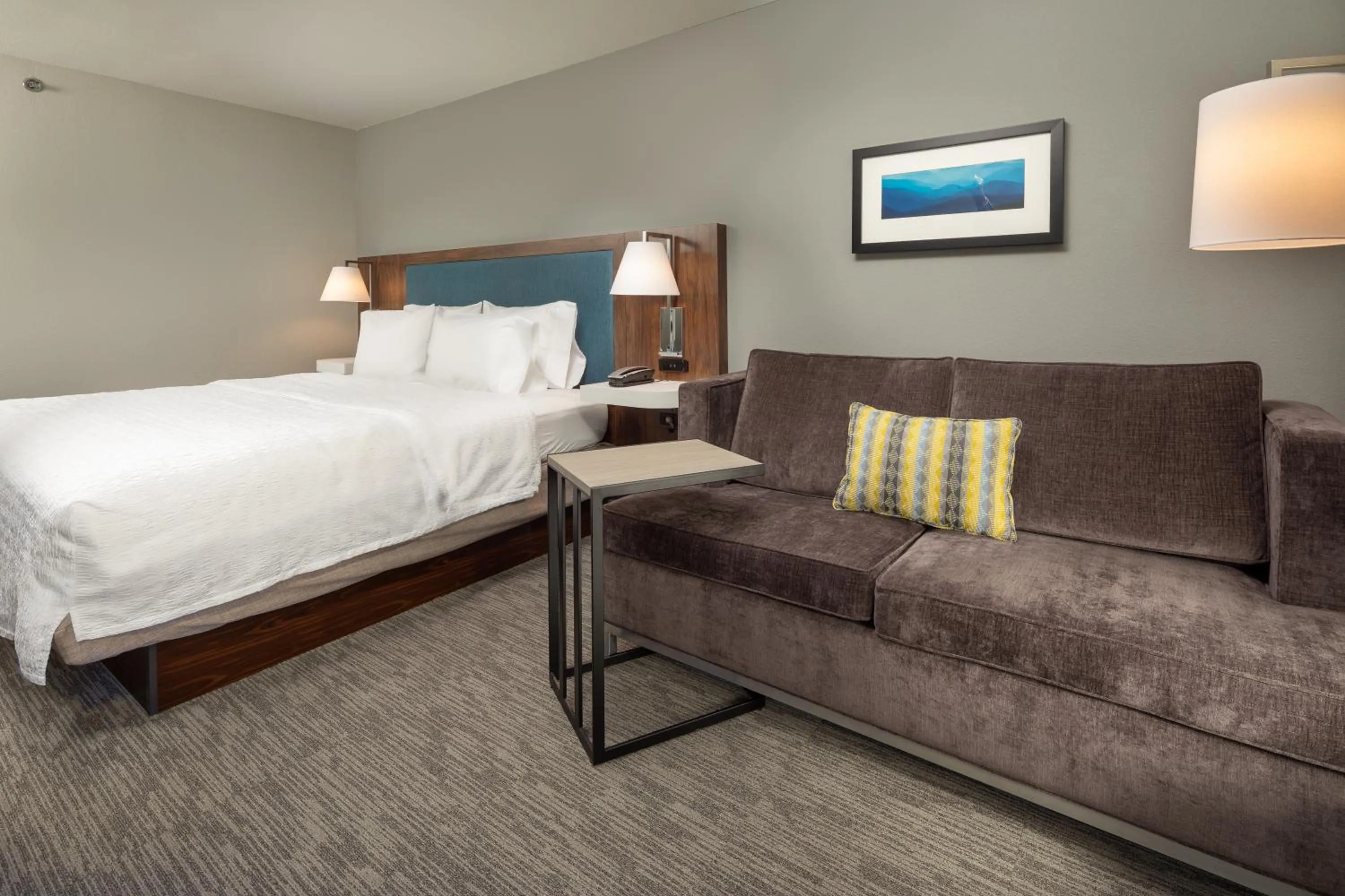 Bedroom, Bed in Hampton Inn Asheville-Tunnel Road