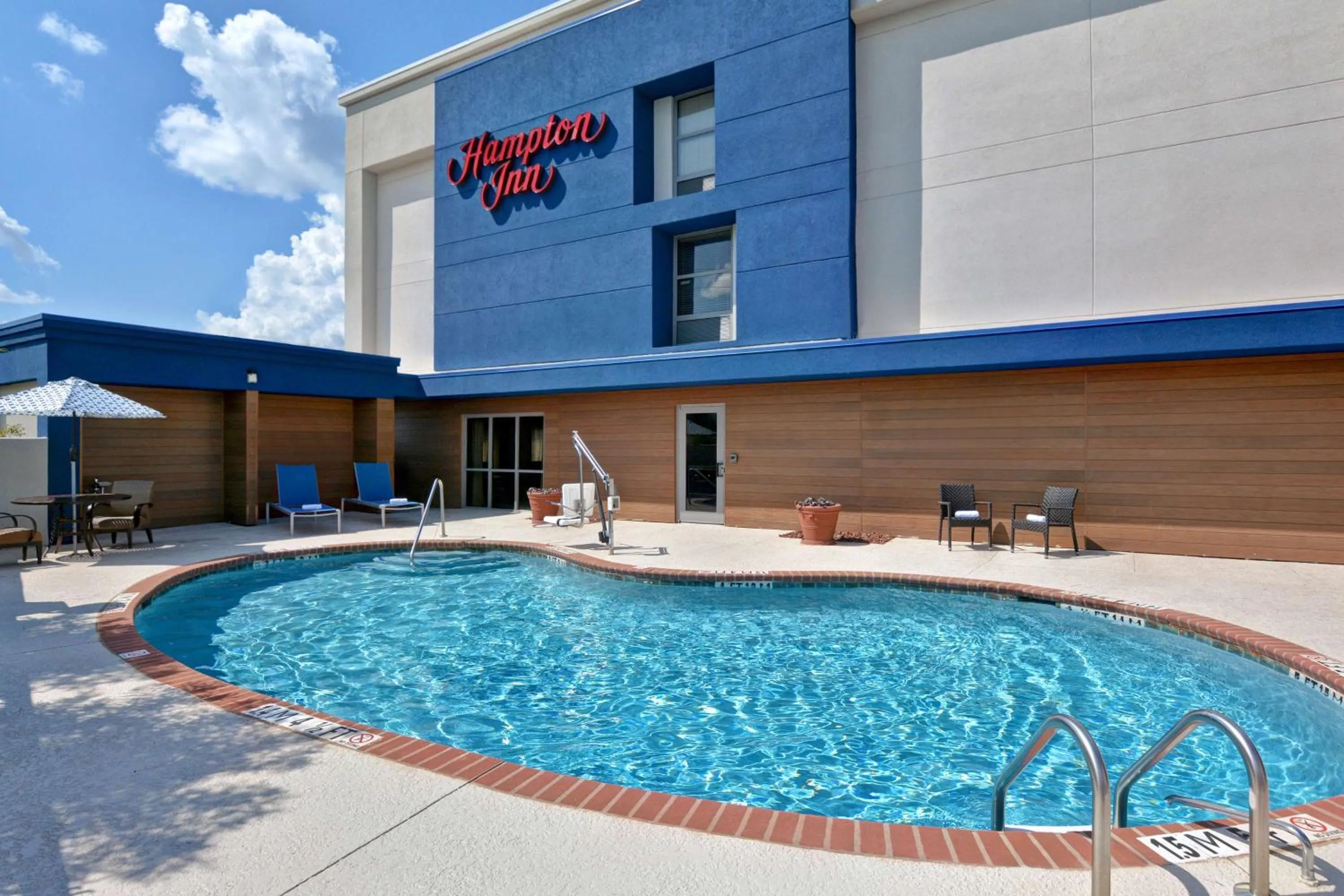 Pool view in Hampton Inn Greenwood