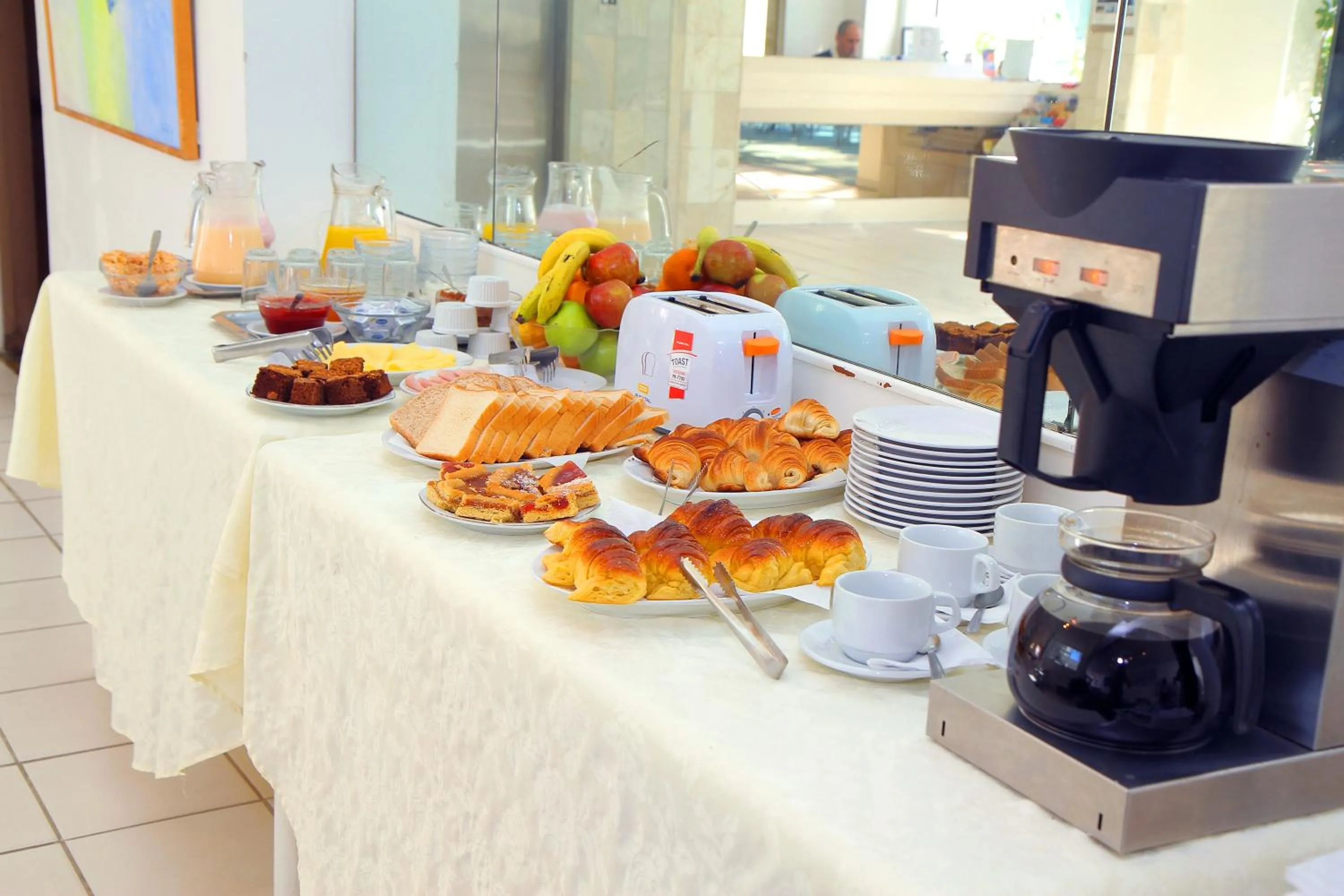 Buffet breakfast in Aqua Hotel