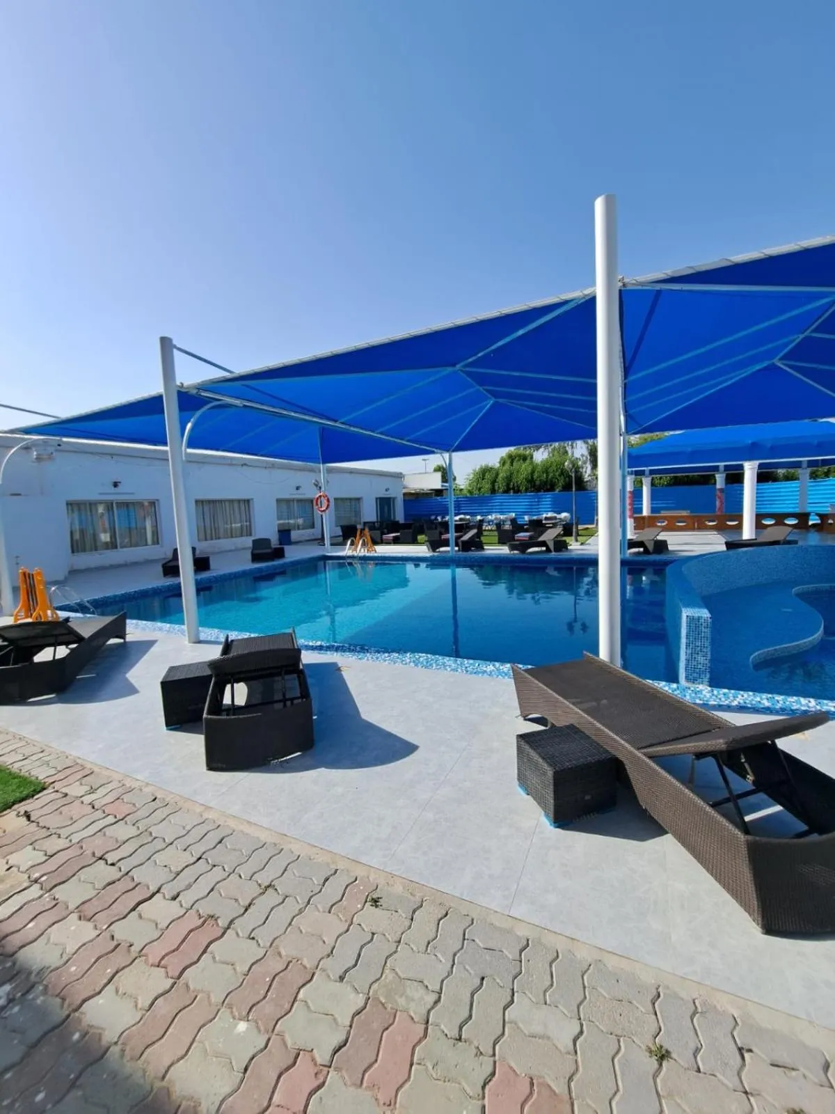 Pool view in Sharjah International Airport Hotel