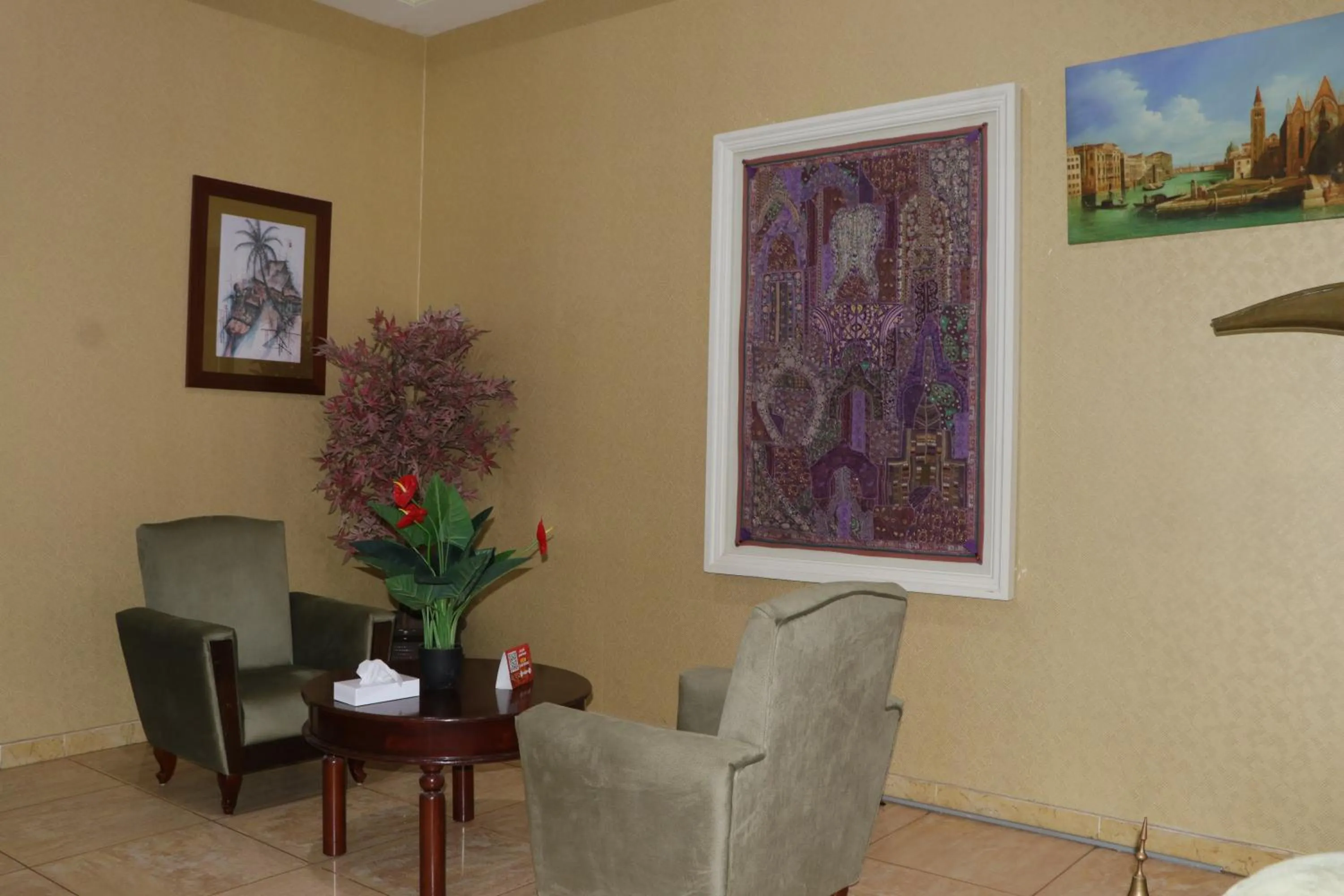 Seating area in Sharjah International Airport Hotel