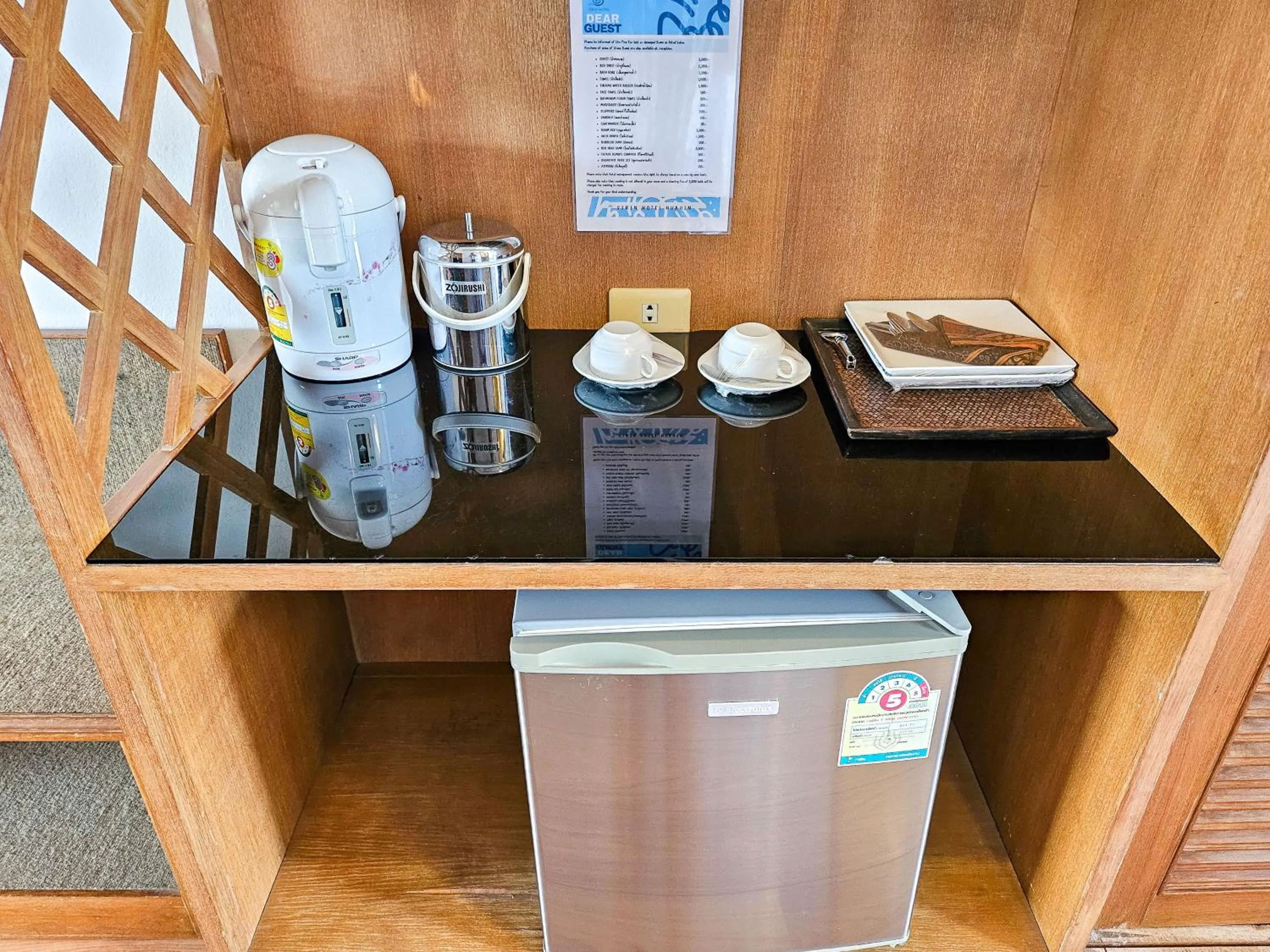 minibar in Sirin Hotel Hua Hin