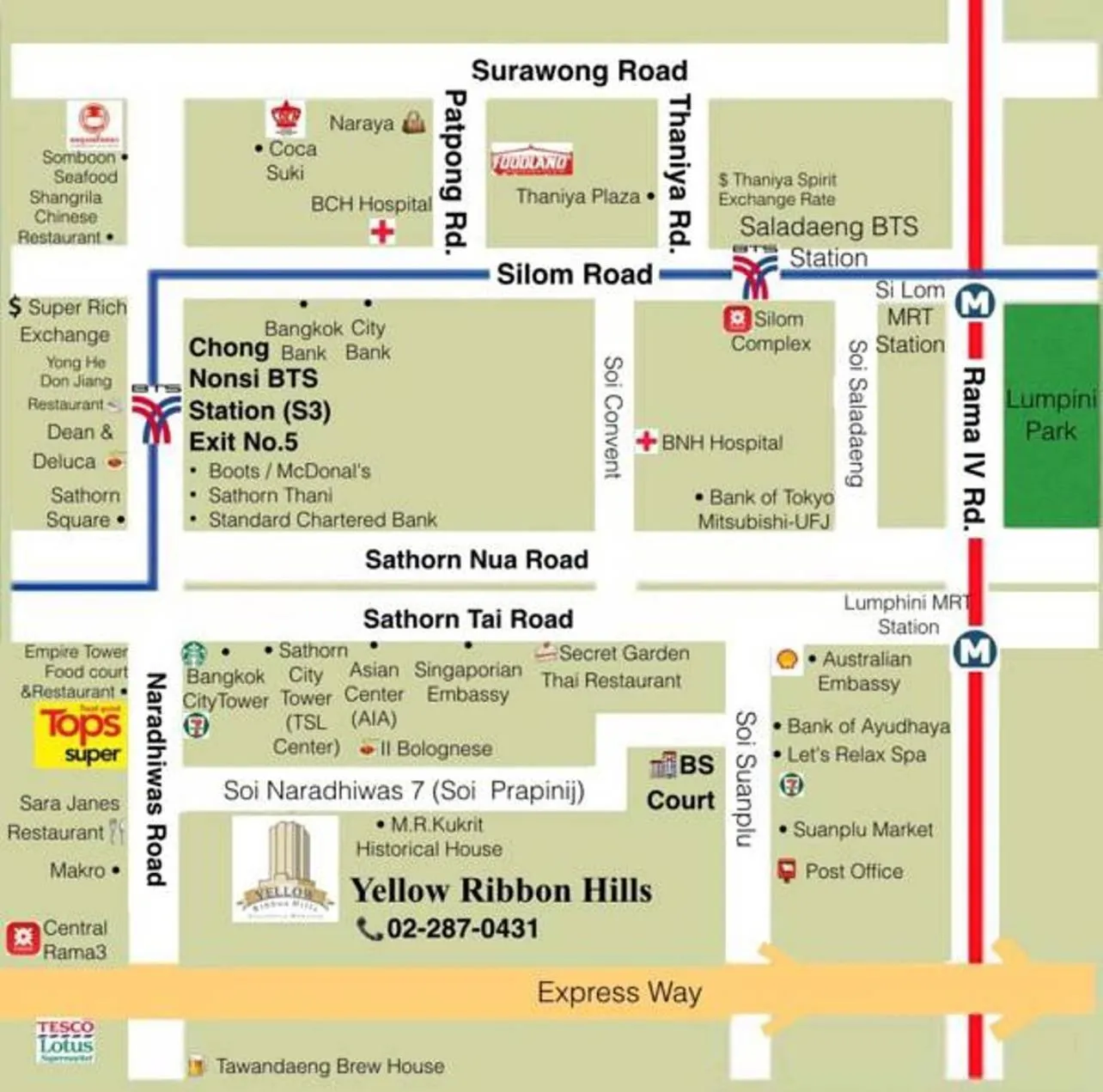 Location in Yellow Ribbon Hills Boutique Suites