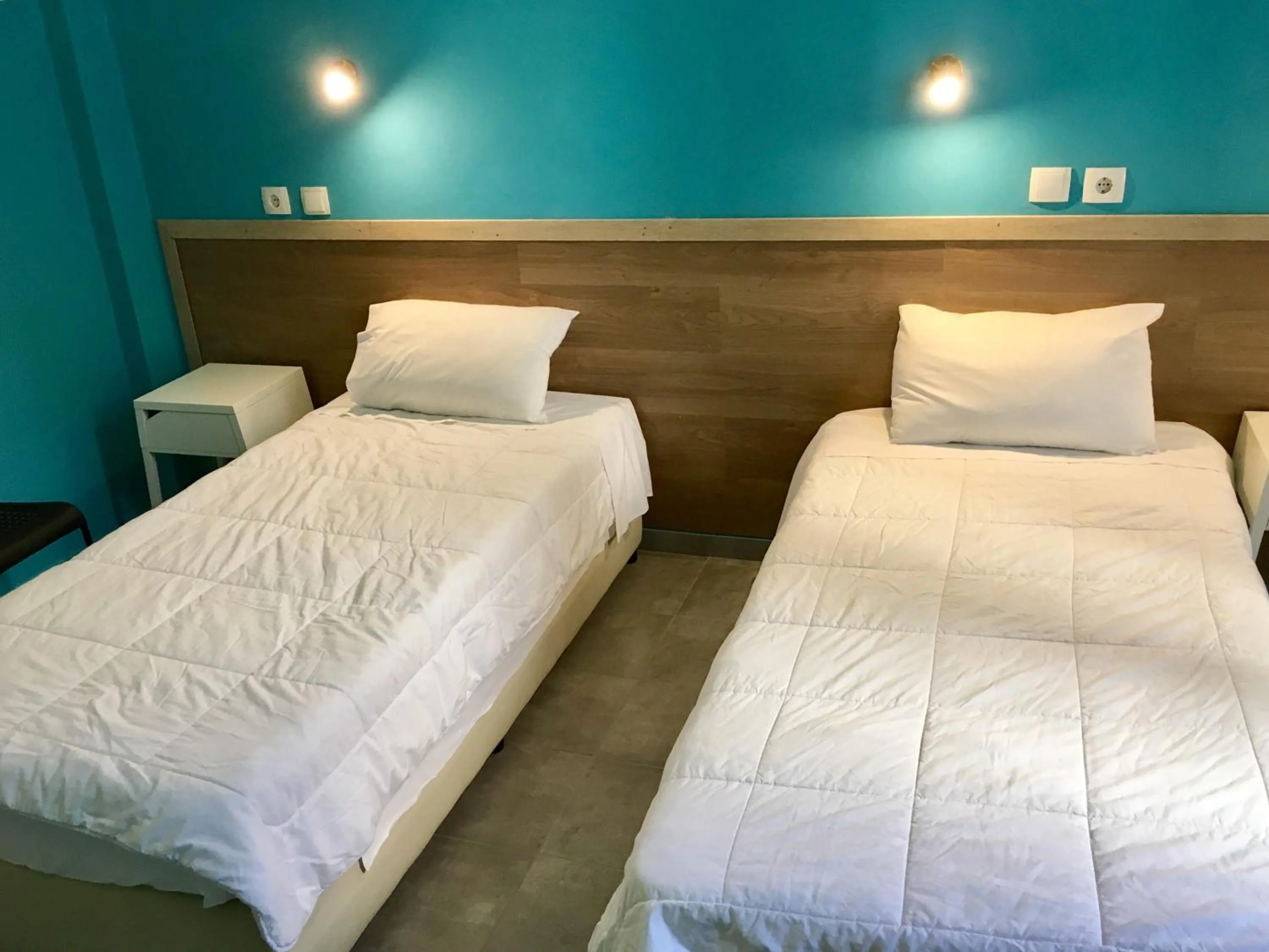 Bed in Hotel Kastoria