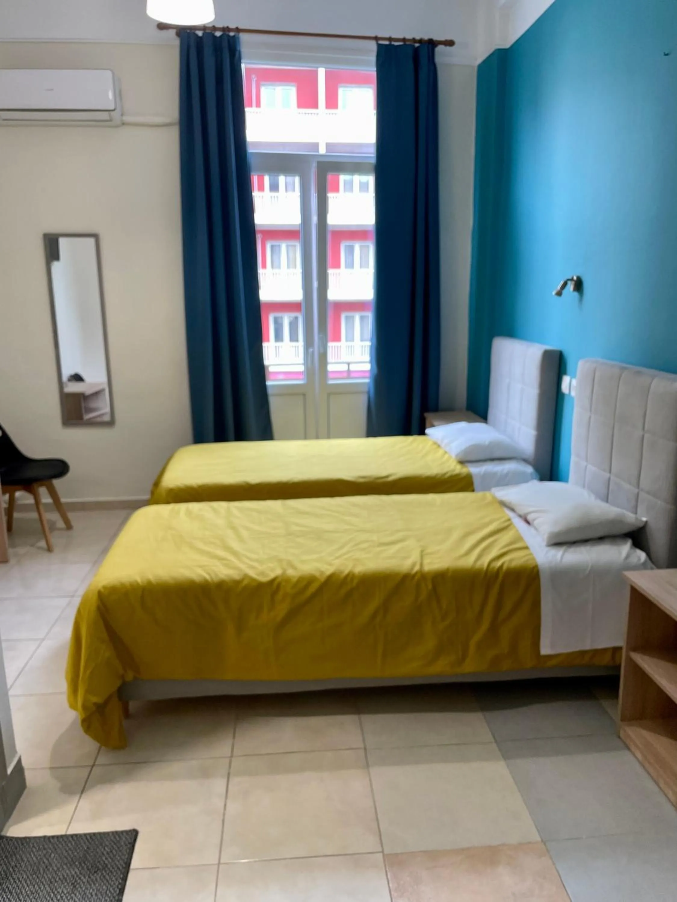 Bed in Hotel Kastoria