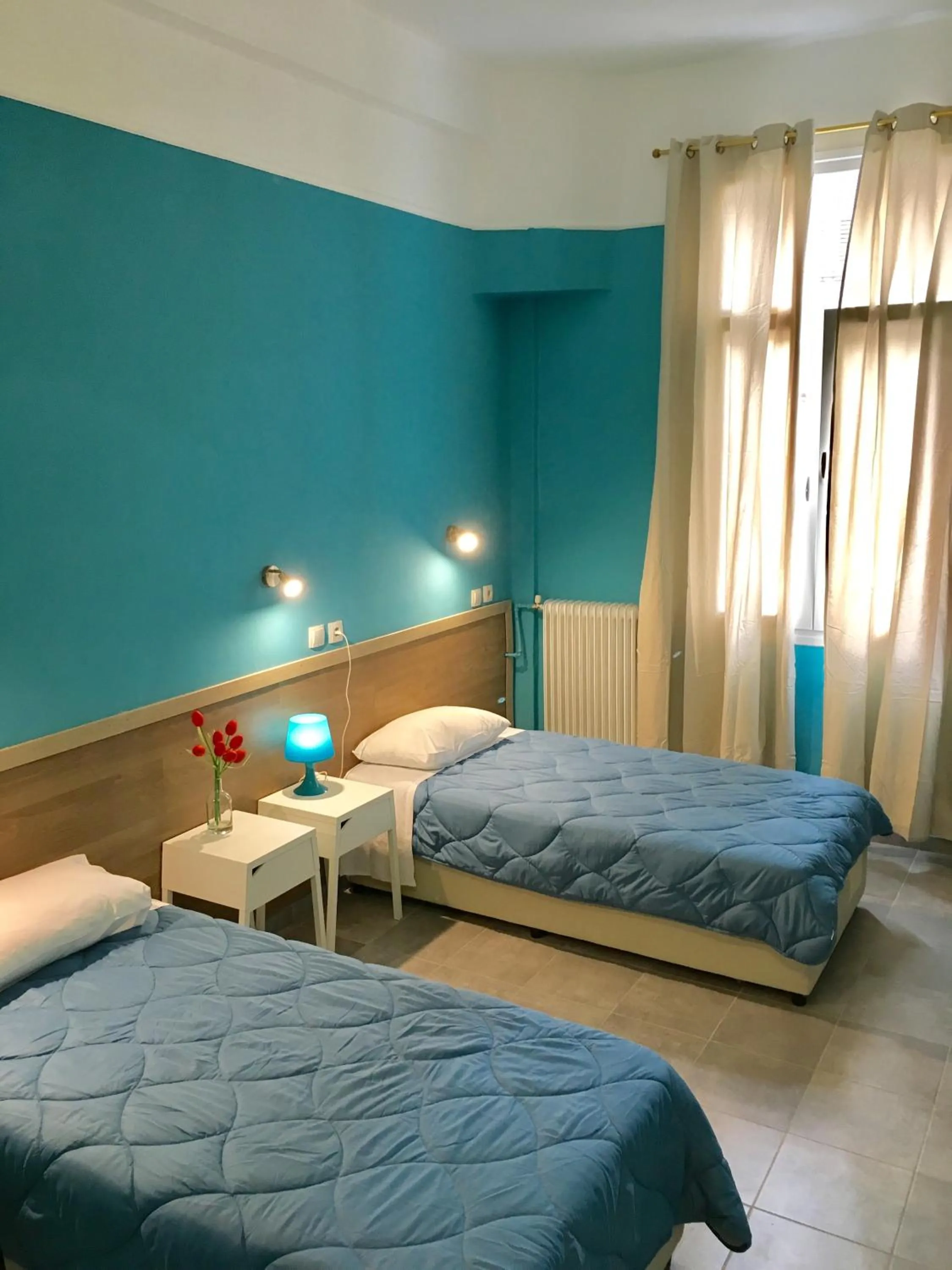 Bed in Hotel Kastoria