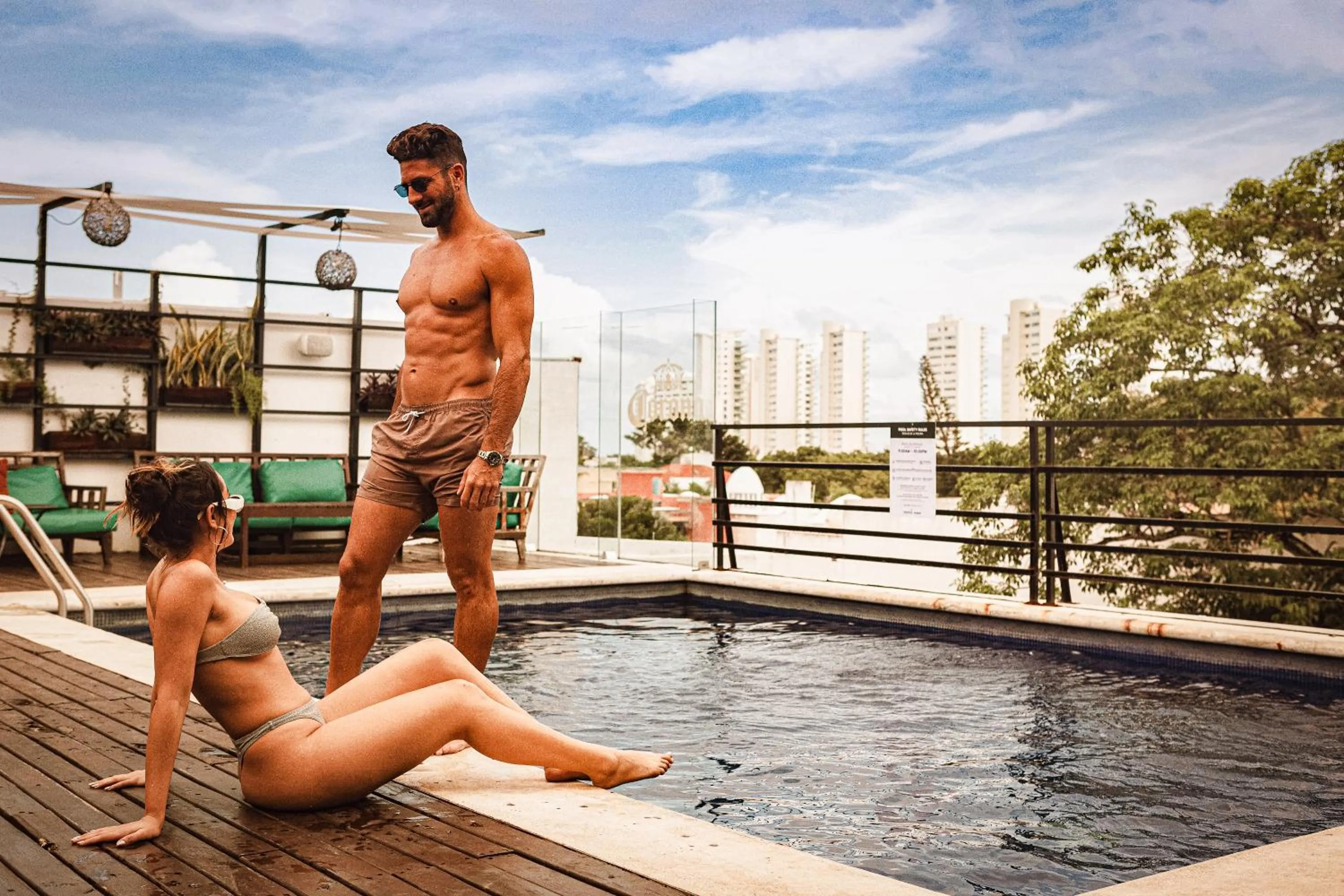 People in Nomads Hotel & Rooftop Pool Cancun