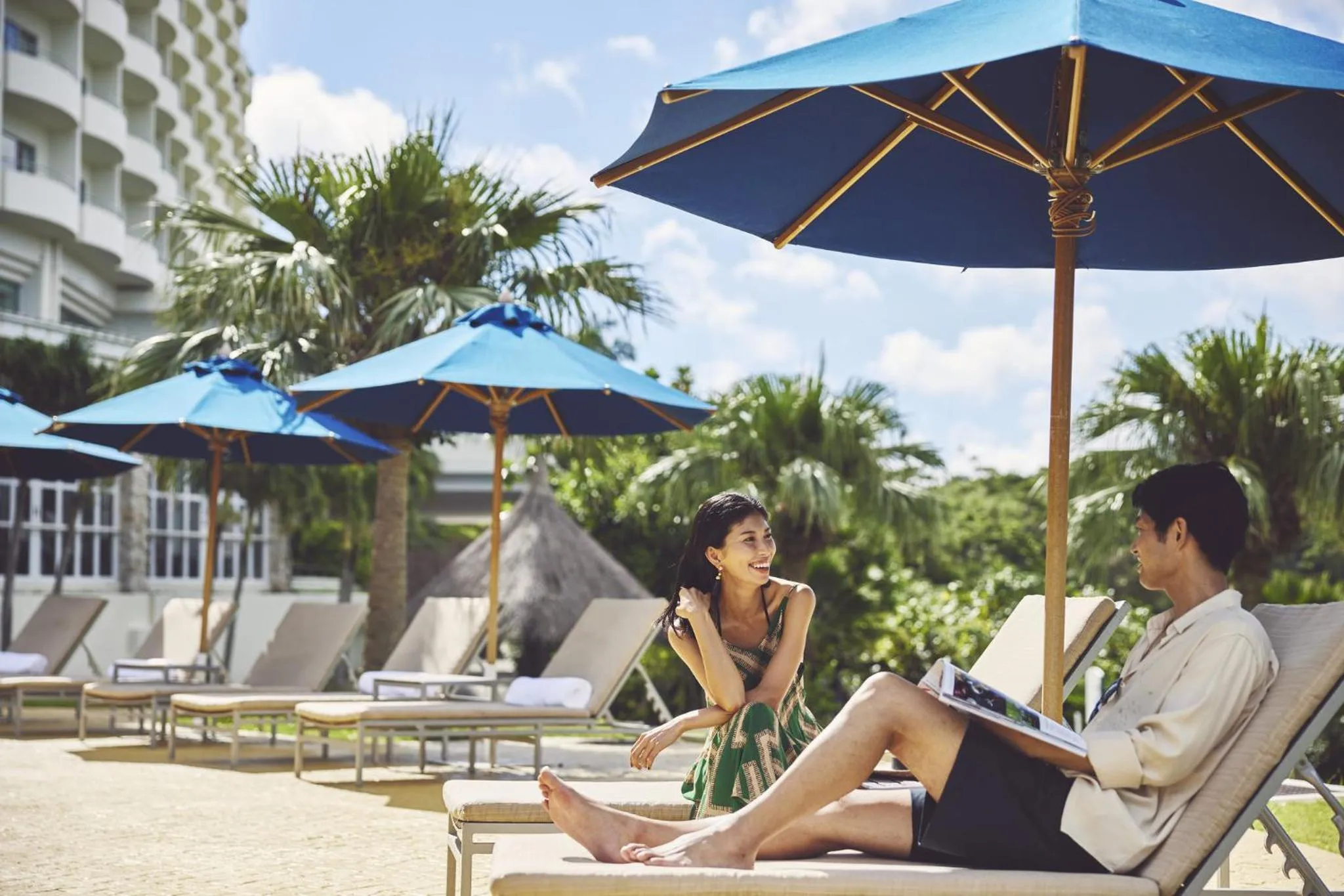 Swimming pool in ANA InterContinental Manza Beach Resort by IHG