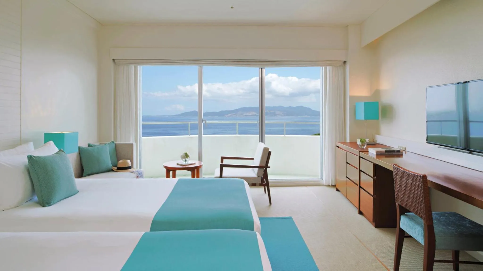 Photo of the whole room, Bed in ANA InterContinental Manza Beach Resort by IHG