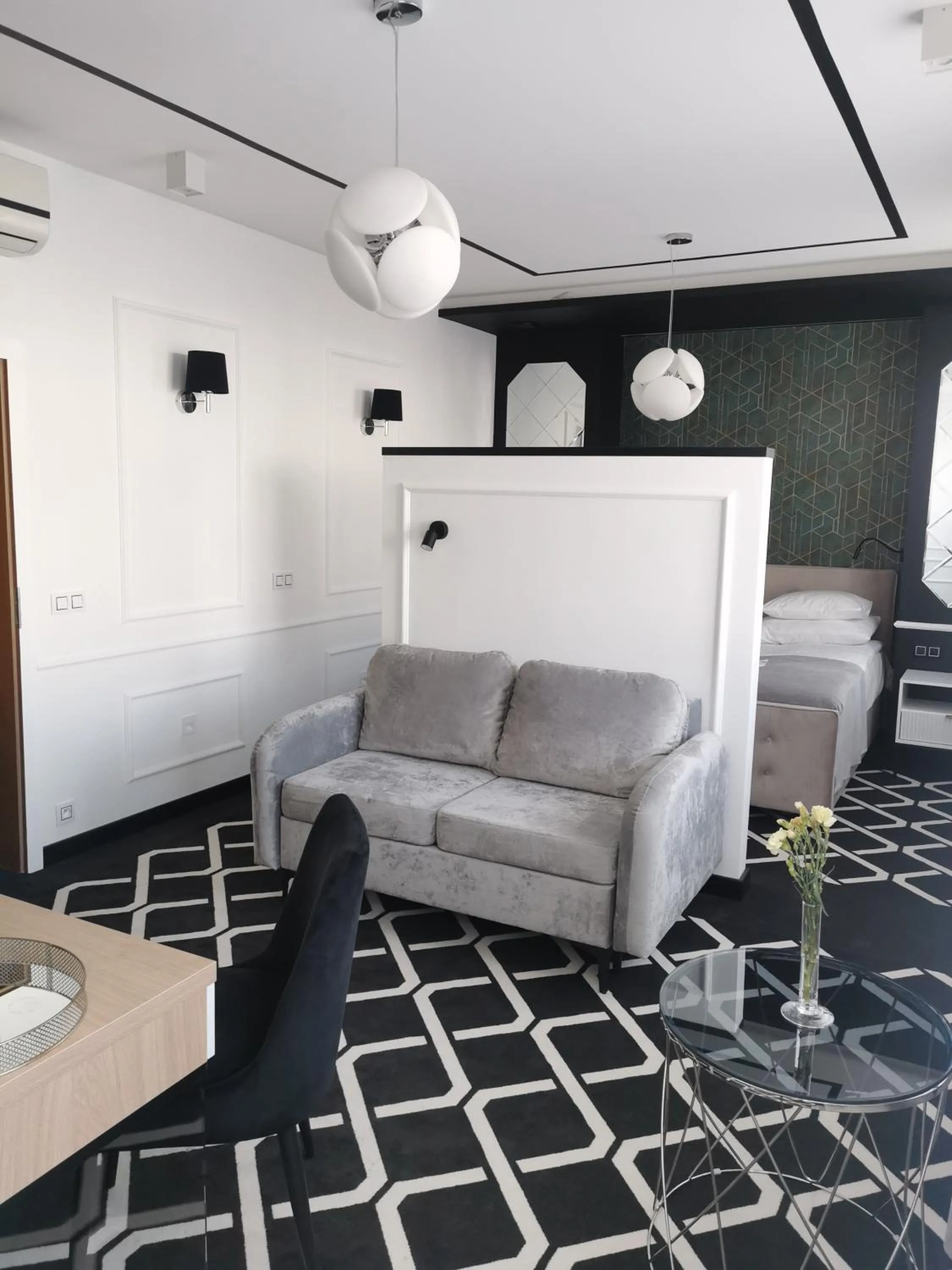 Seating area in Hotel Daria