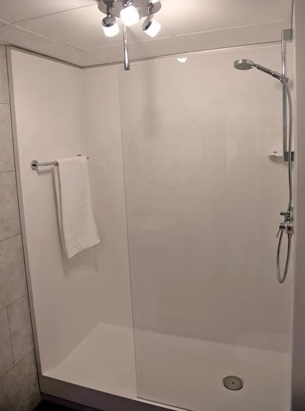 Shower in Logis Restaurant & Hôtel À la 12