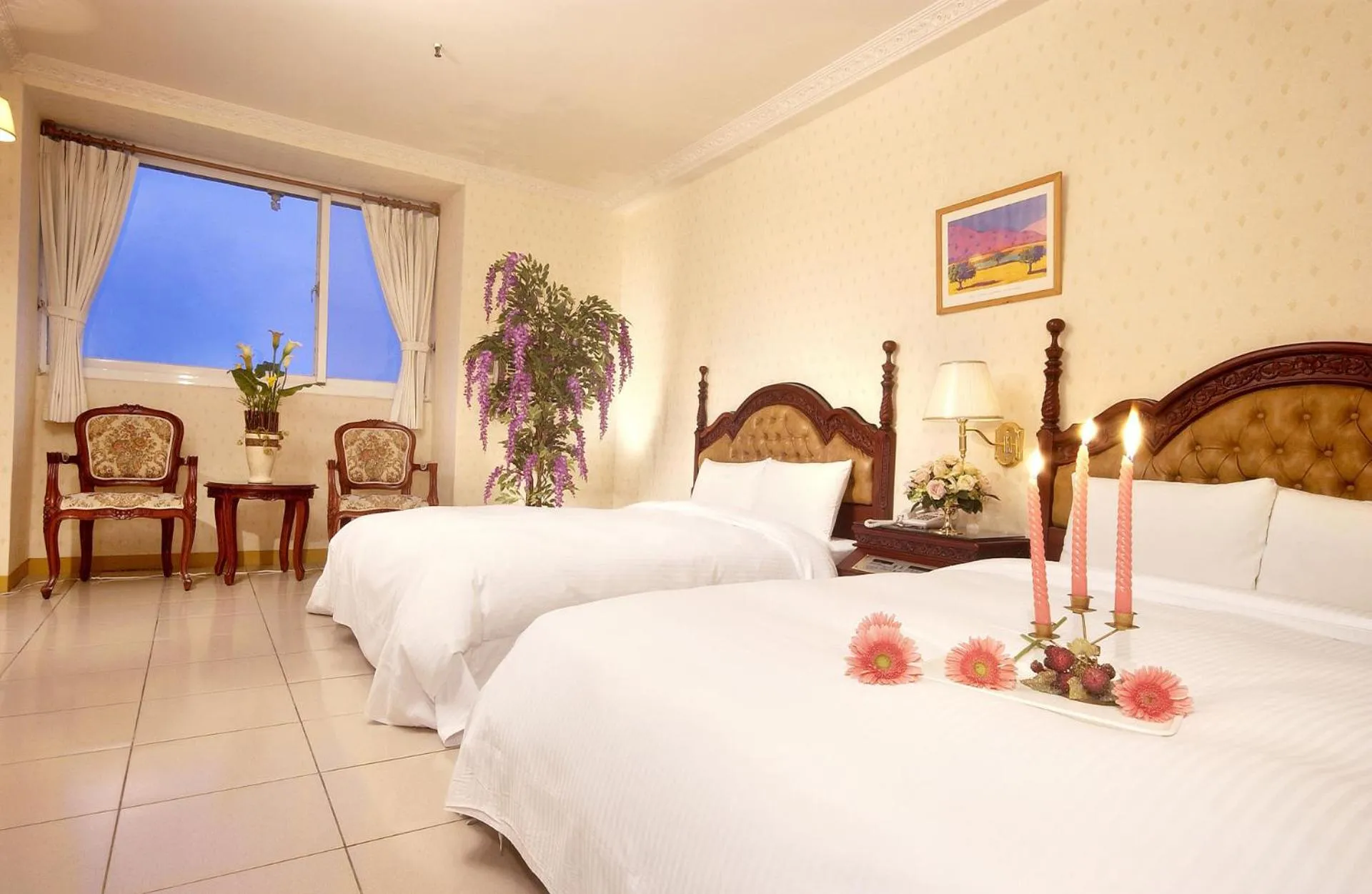 Bed in Huang Tai Hotel