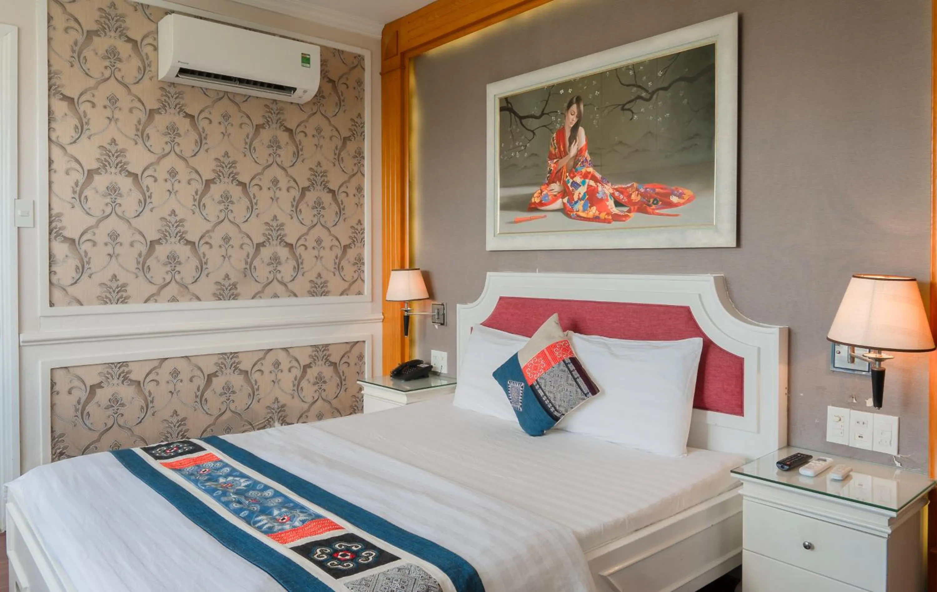 Bed in Anh Dao Hotel