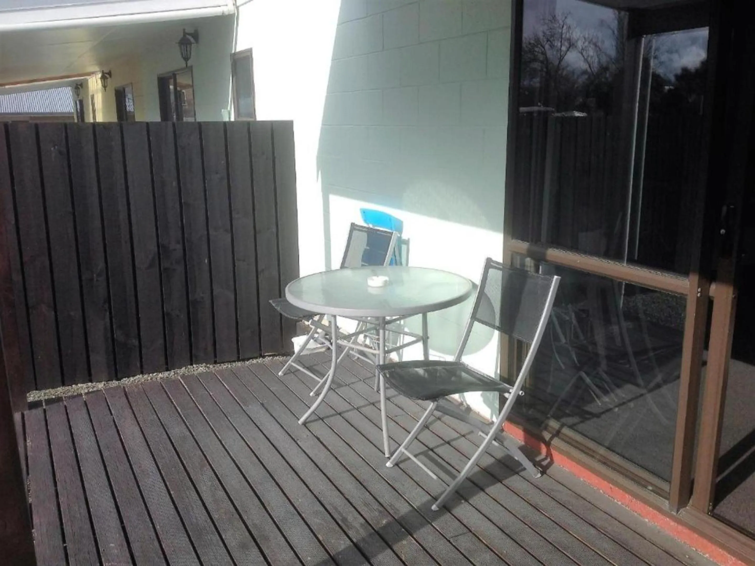 Patio in Mackenzie Motels