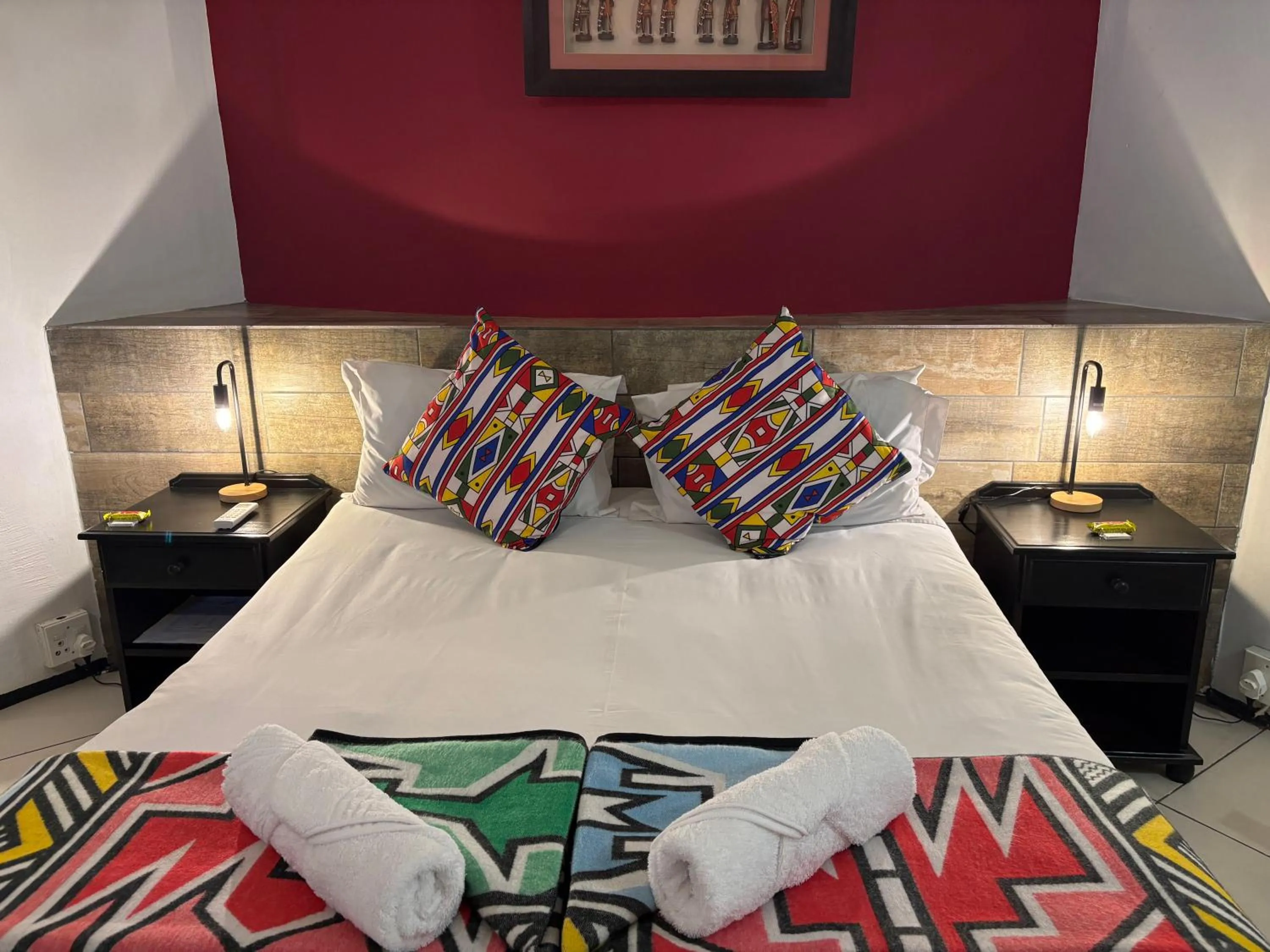 Bed in Sabie River Bush Lodge