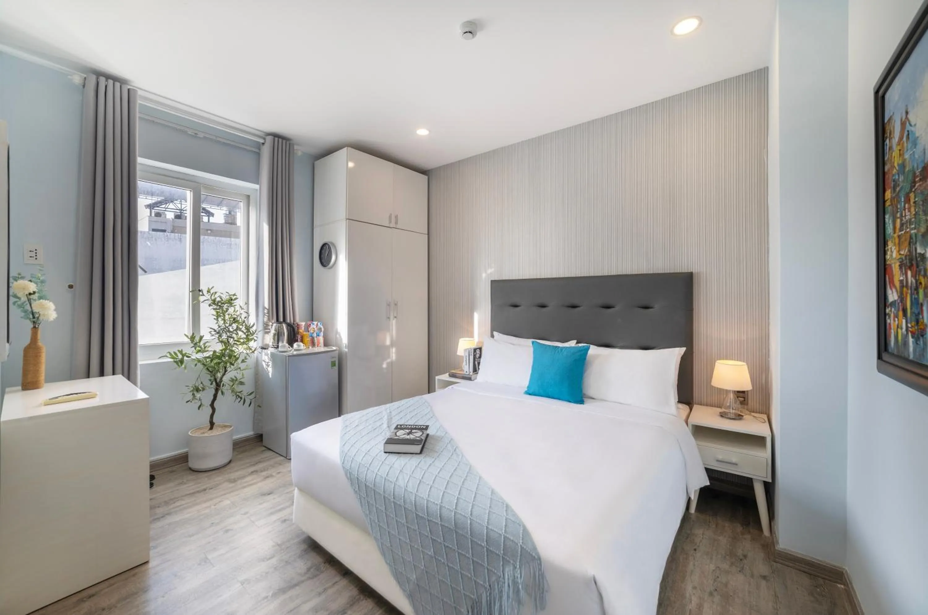 Bed in Hese Boutique Hotel & Apartment