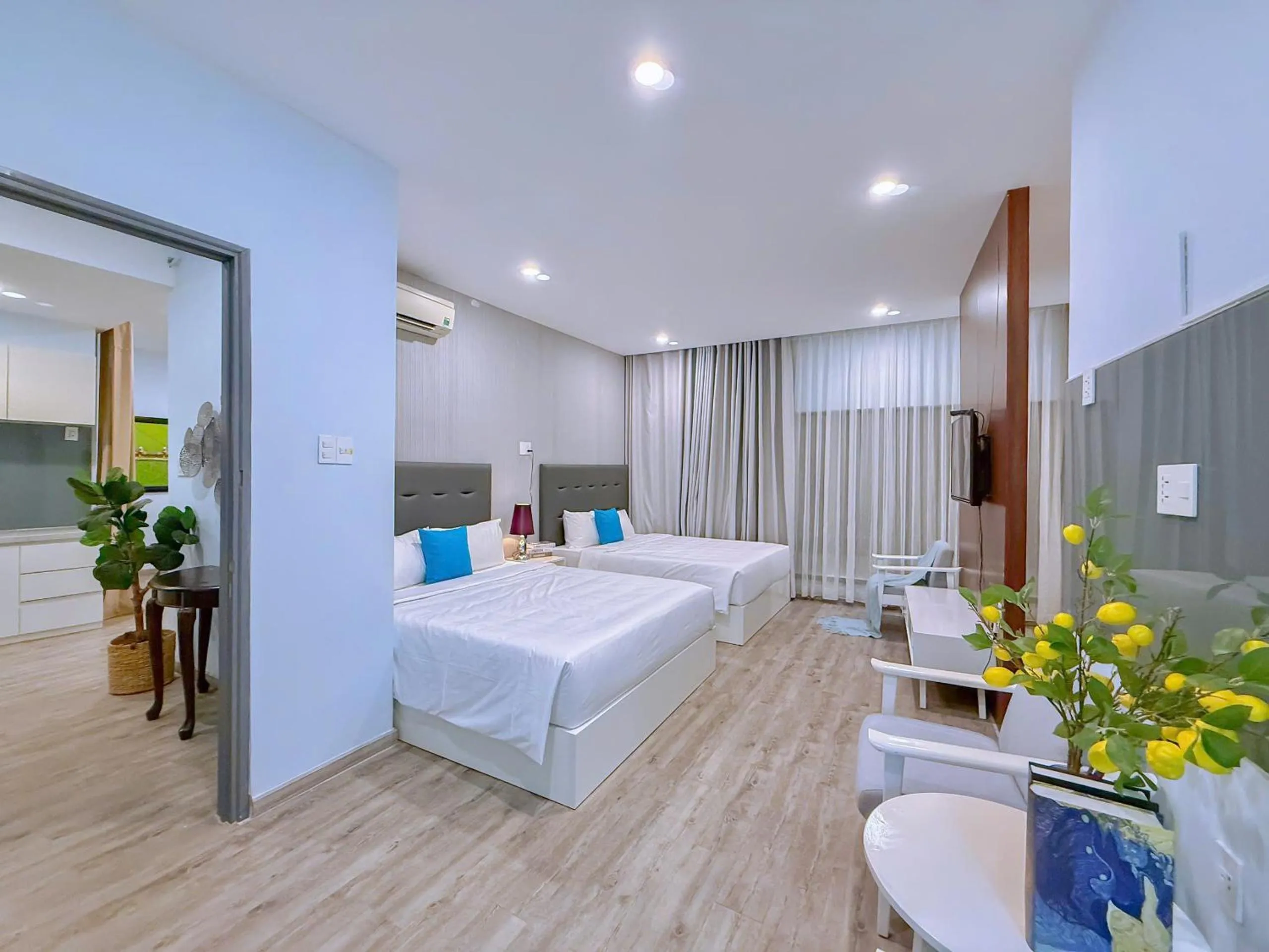 Bed in The Wind Mountainside Hotel