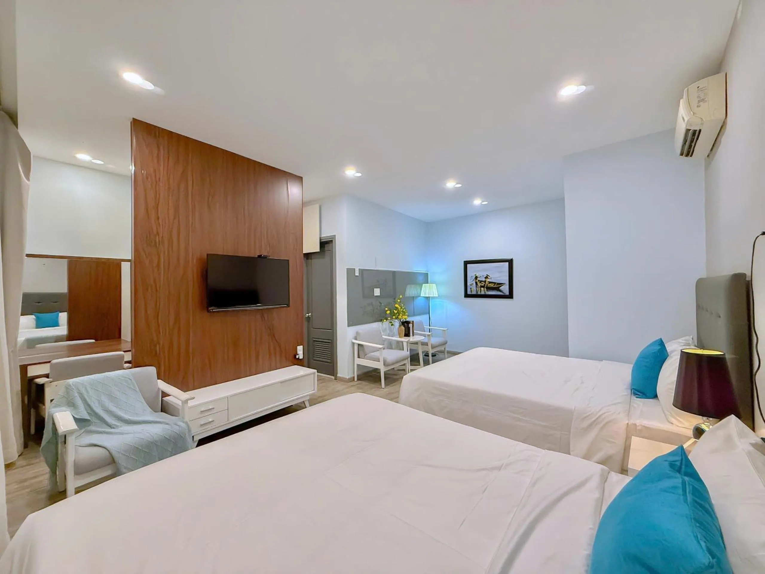 Bed in The Wind Mountainside Hotel