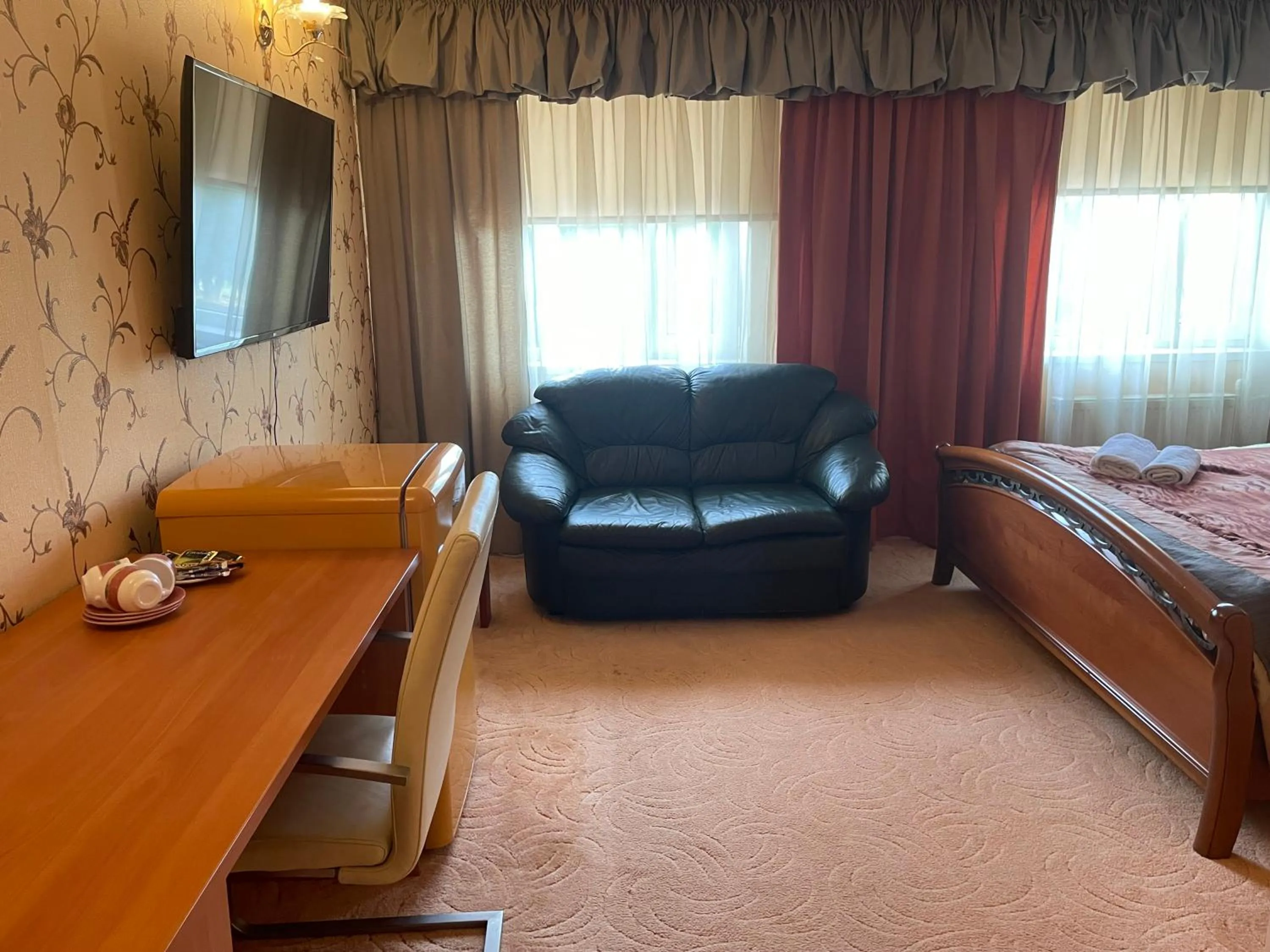 Bed in Riverside Motel Jelgava