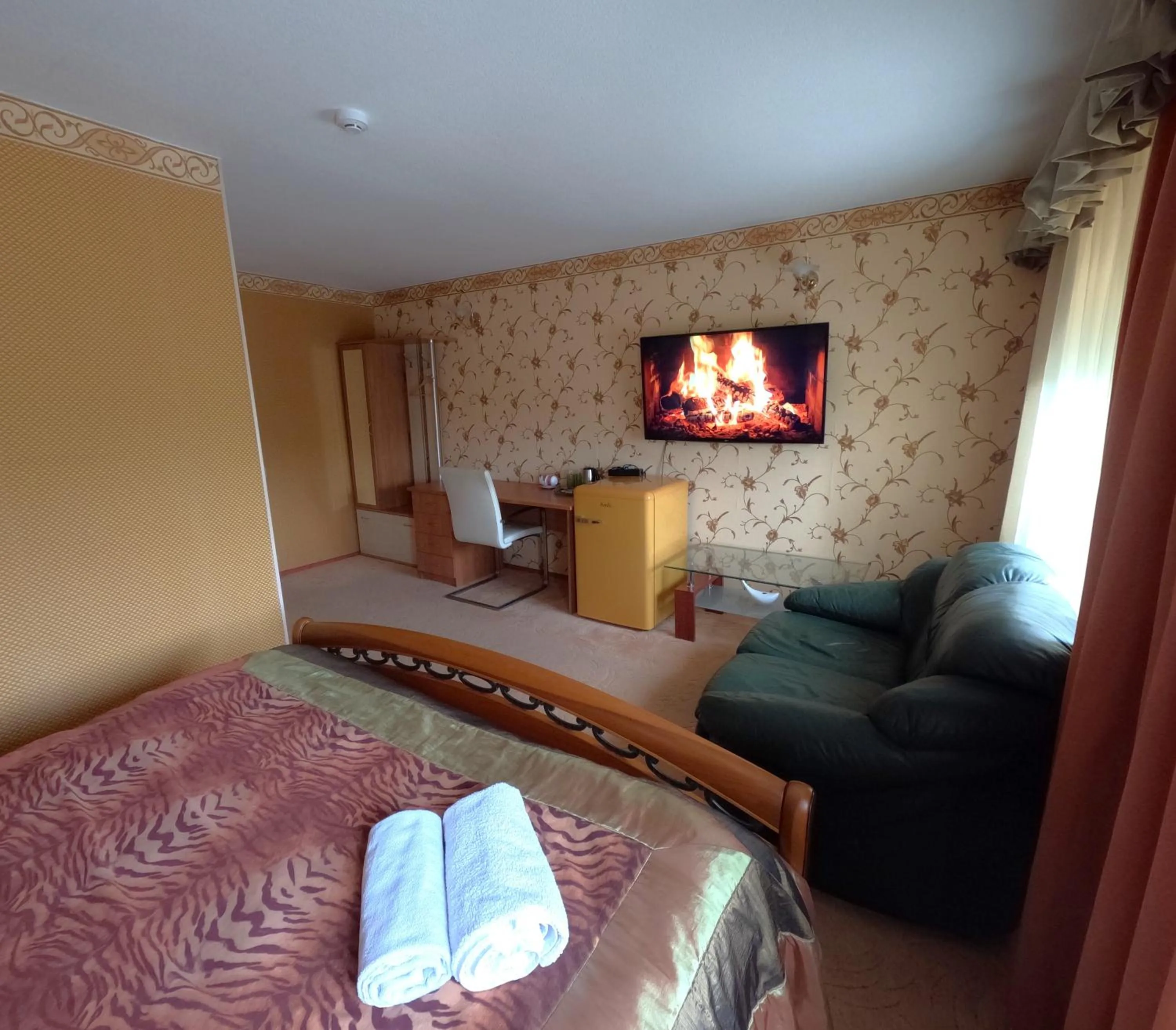 Bed in Riverside Motel Jelgava