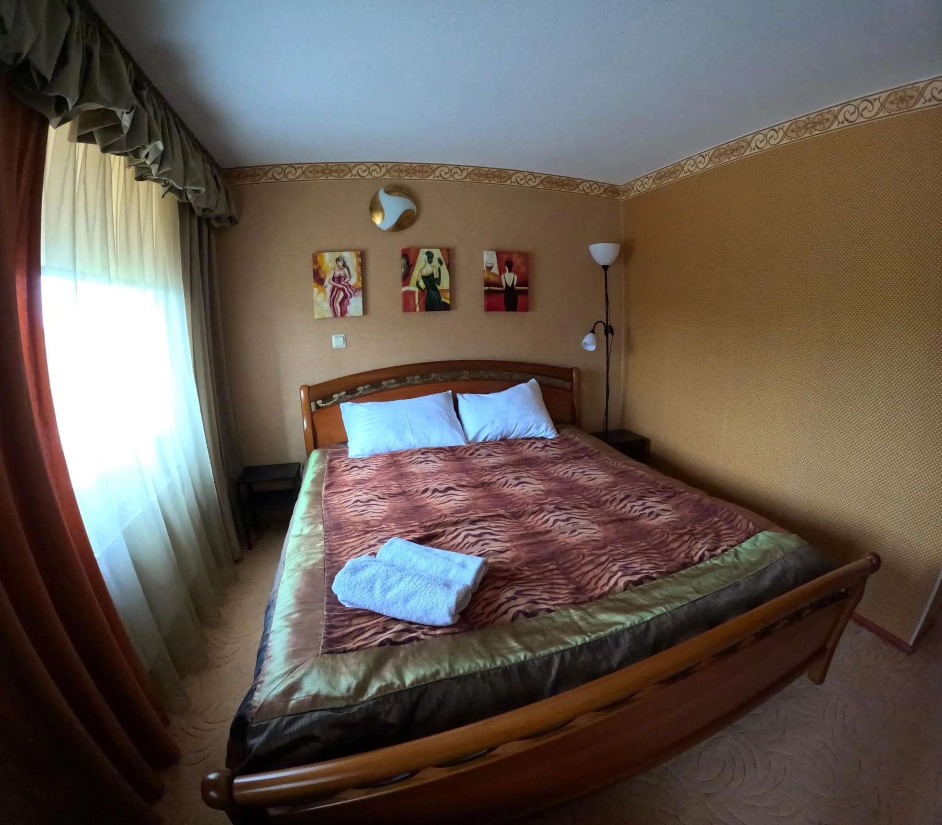 Bed in Riverside Motel Jelgava