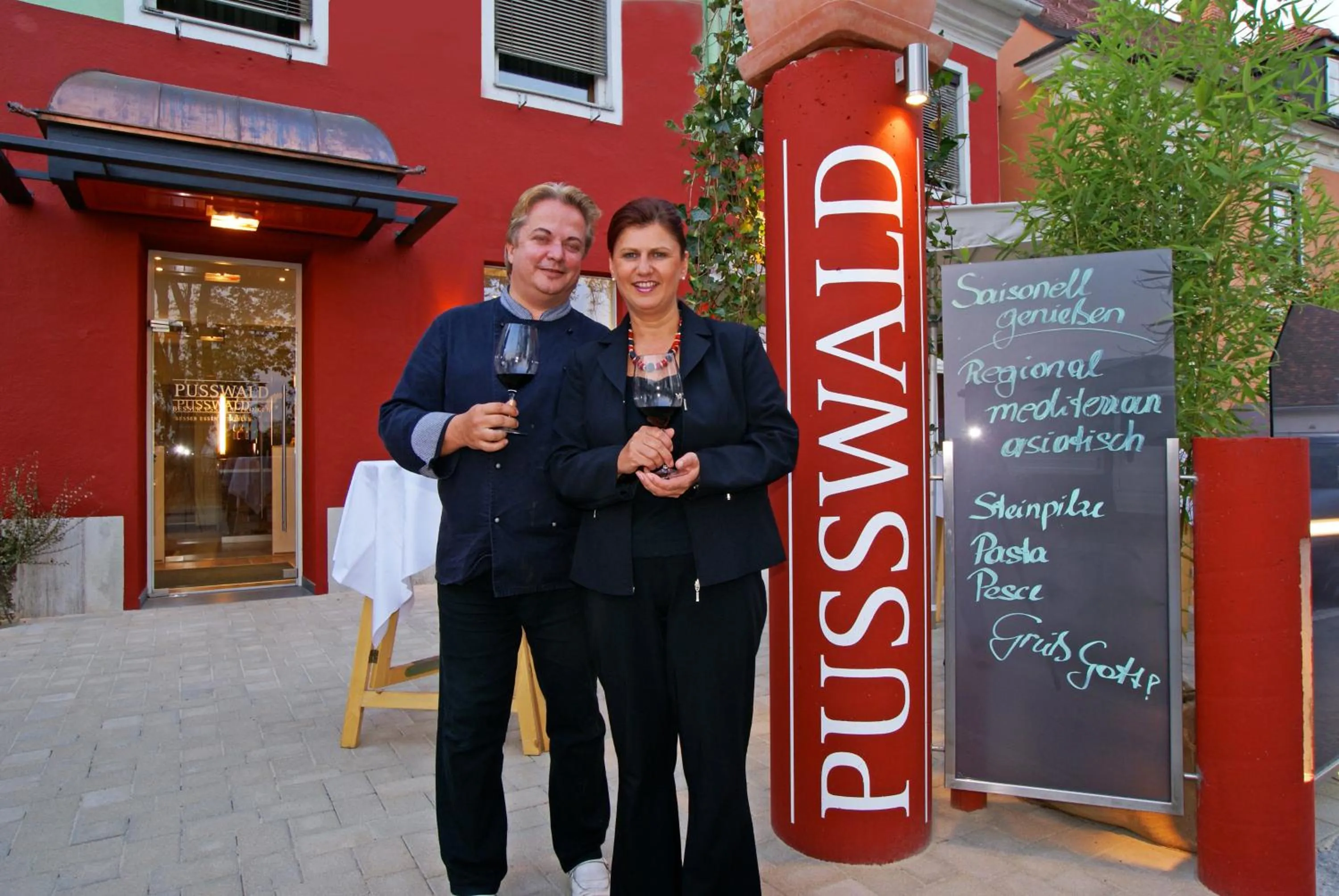 People in Hotel Restaurant Pusswald