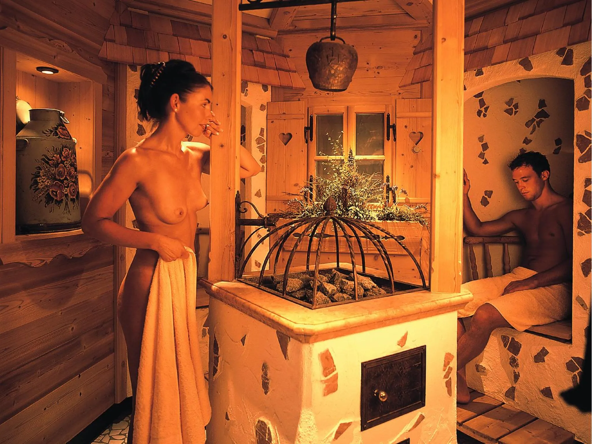 Sauna in Alpenhotel Tirolerhof