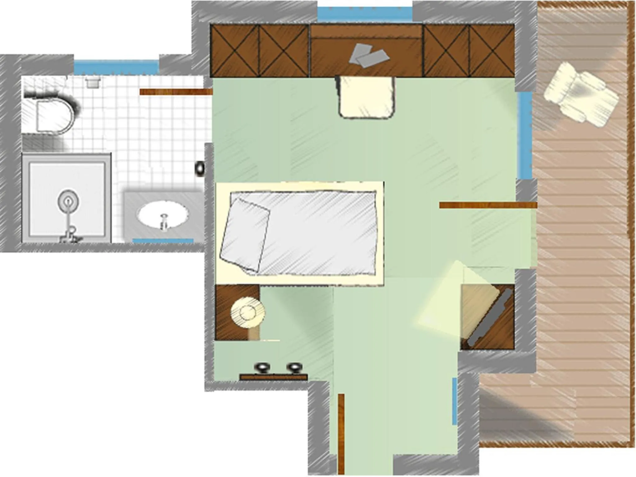 Photo of the whole room in Alpenhotel Tirolerhof