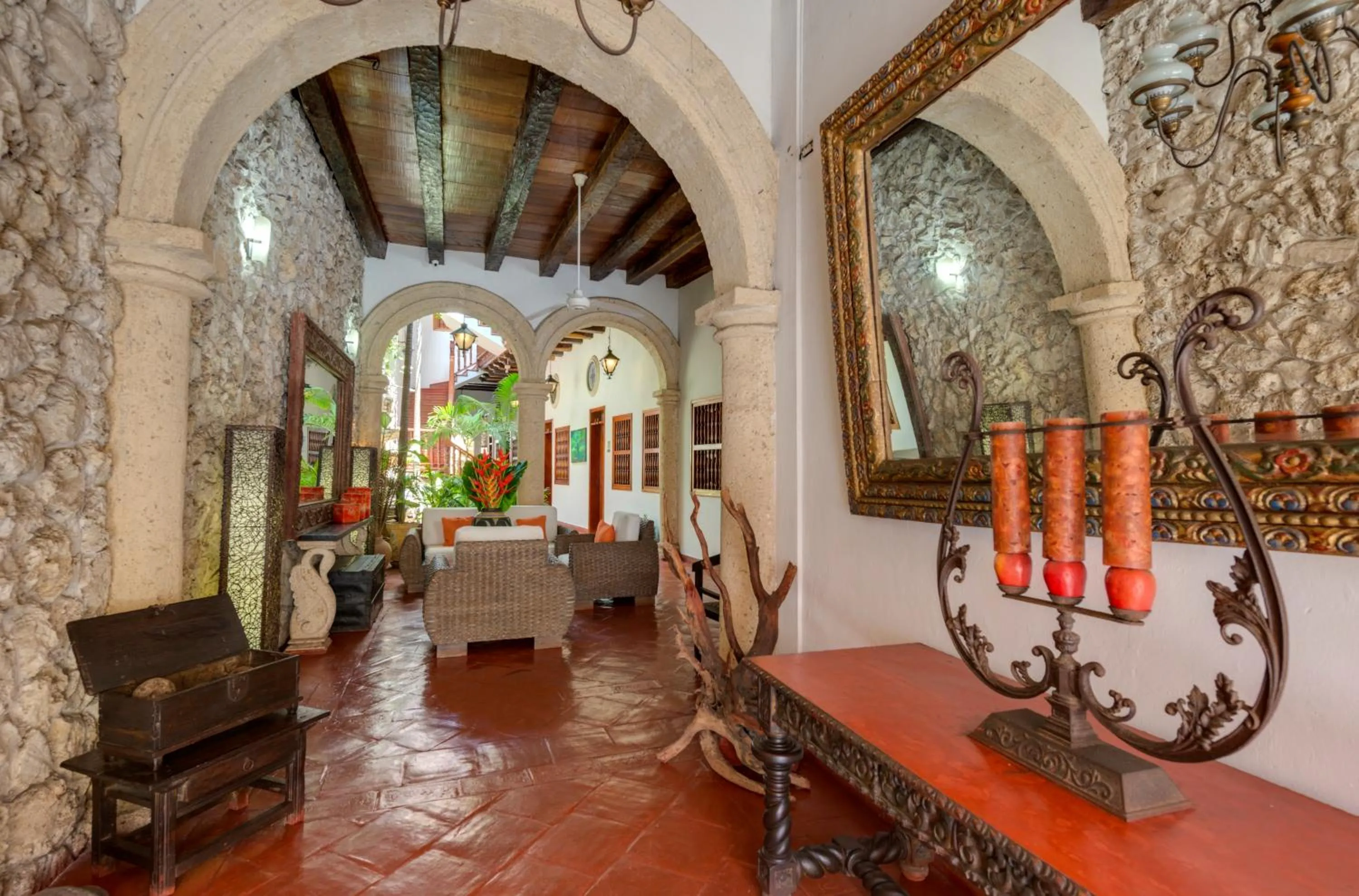 Seating area in Casa Del Curato