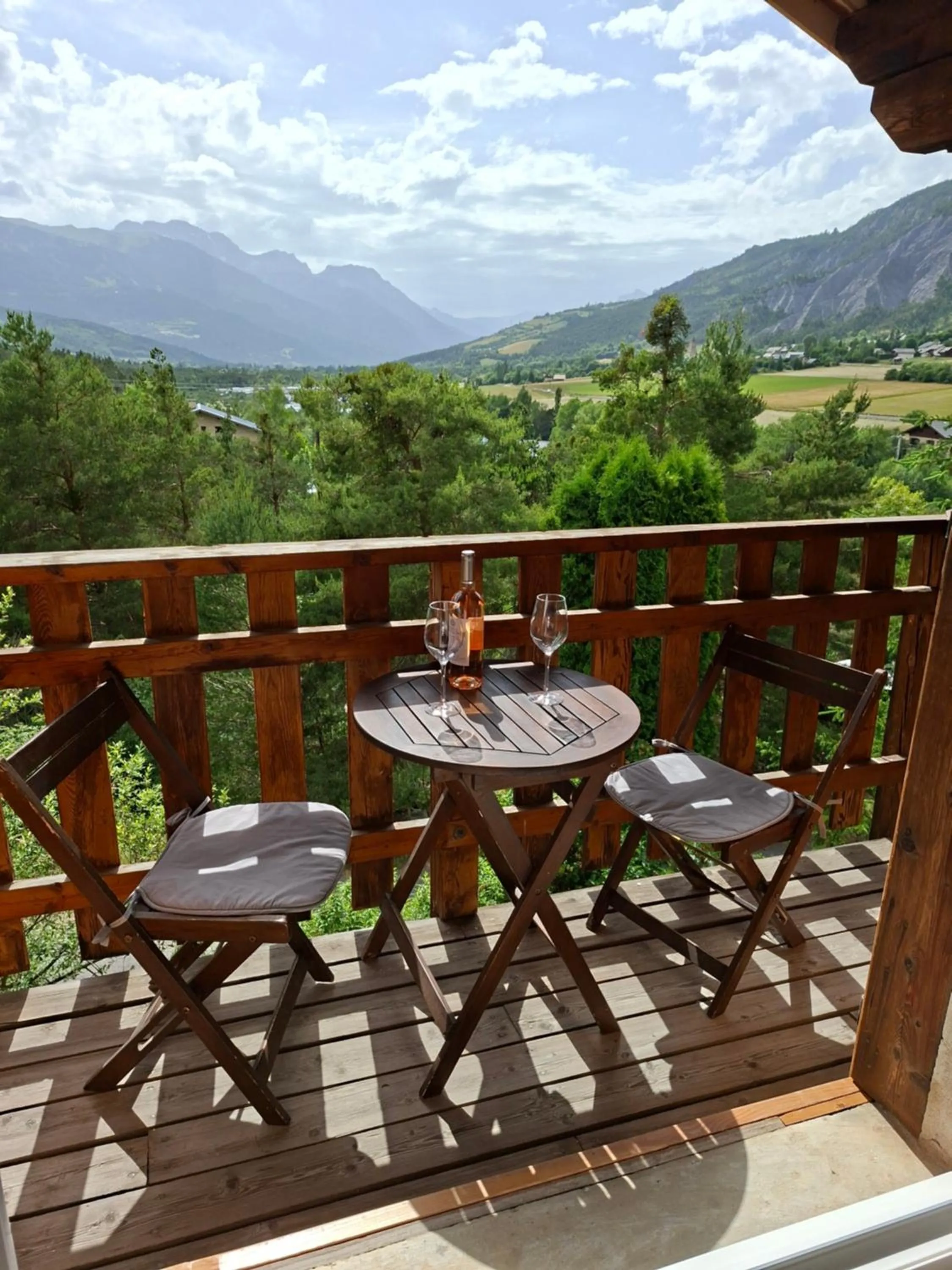 Balcony/Terrace in appartement indépendant chalet "les Ormes"