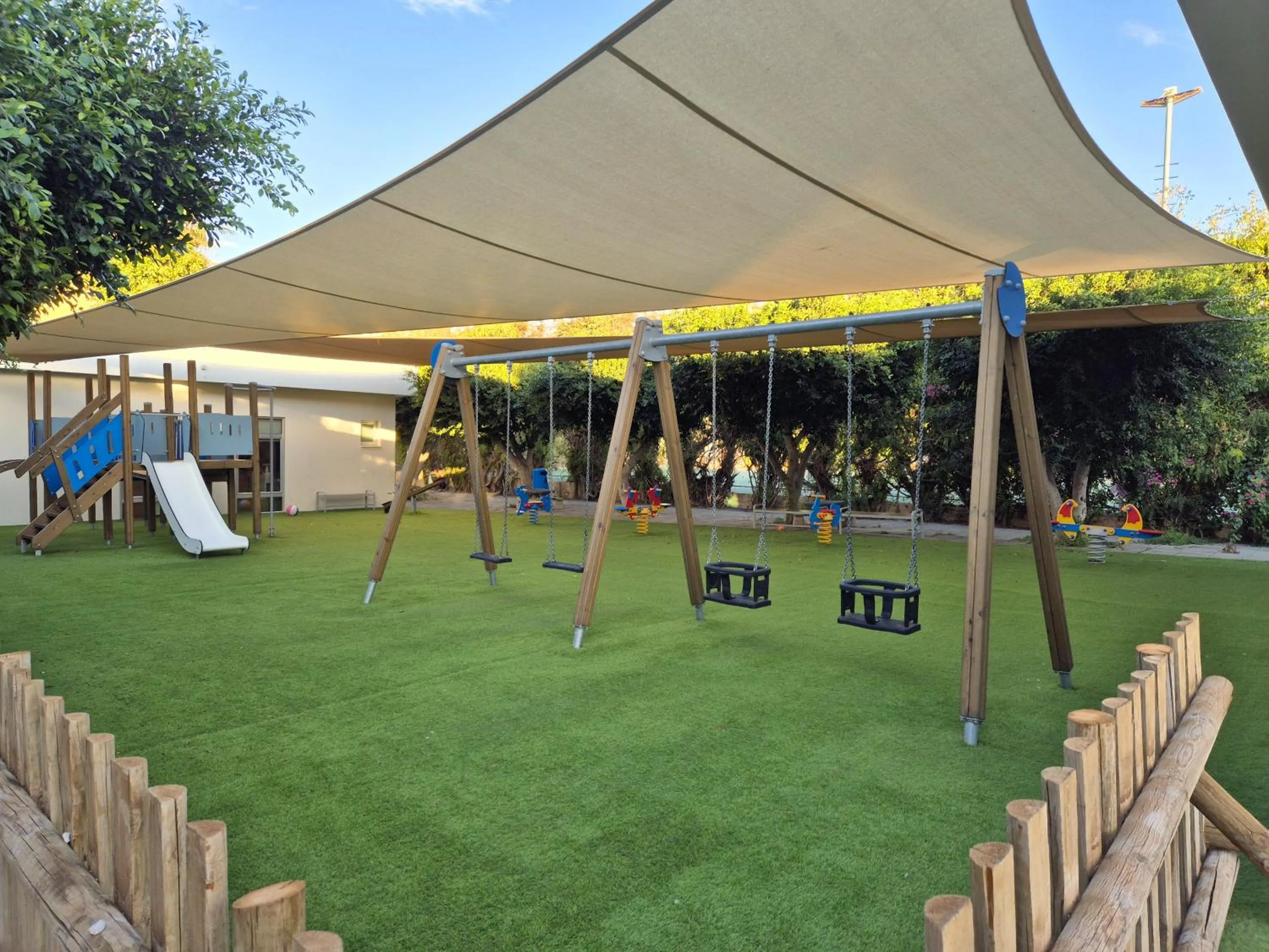 Children play ground in Malama Beach Holiday Village