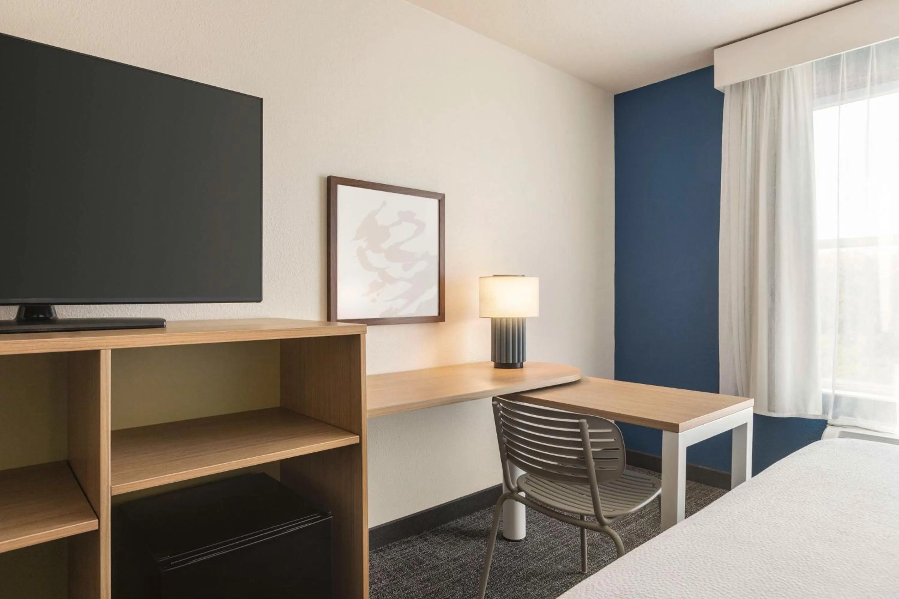 Bedroom, TV/Entertainment Center in Country Inn & Suites by Radisson Near Universal