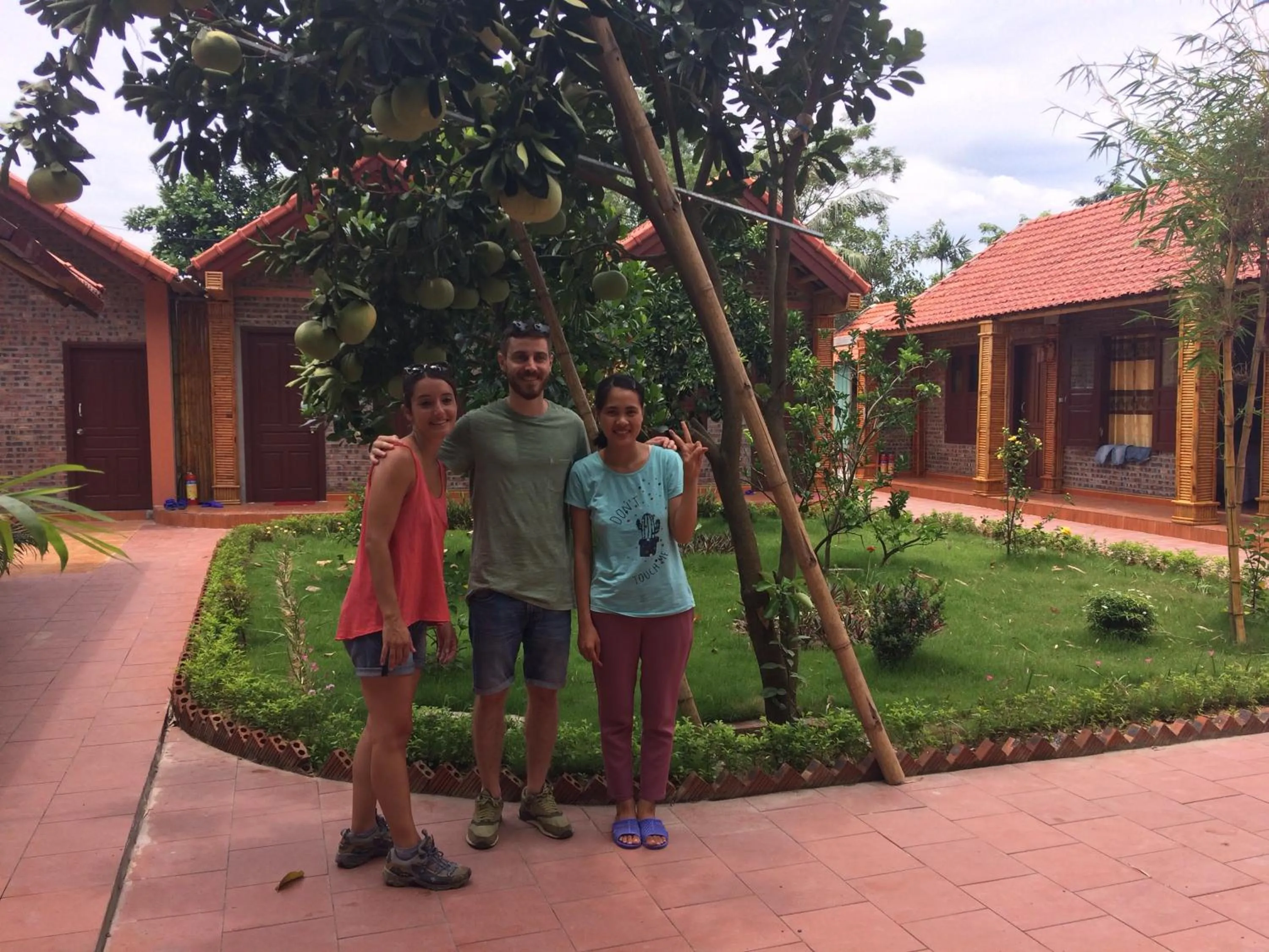 group of guests in Tam Coc Westlake Homestay