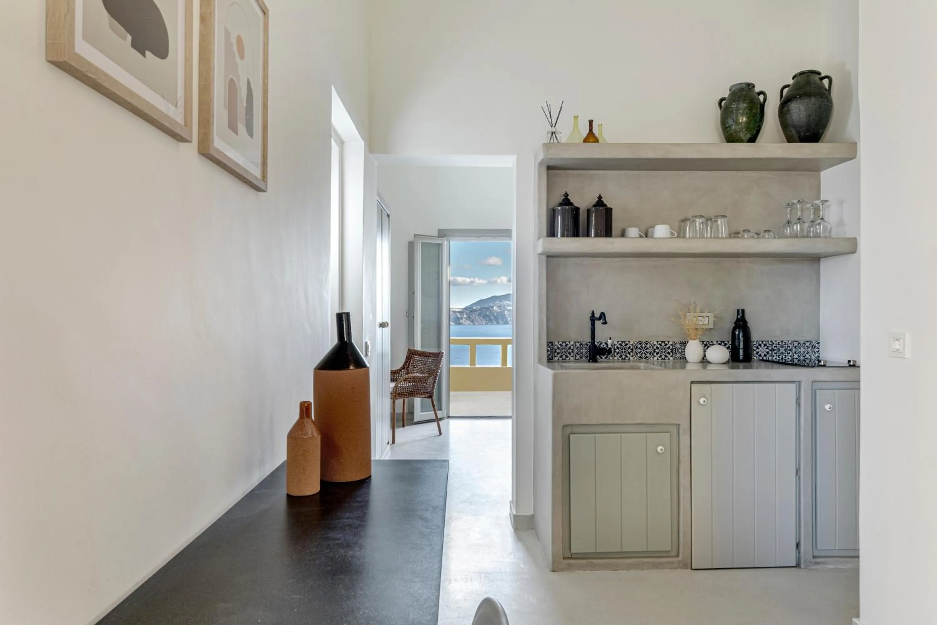 Kitchen or kitchenette in Caldera Houses Oia