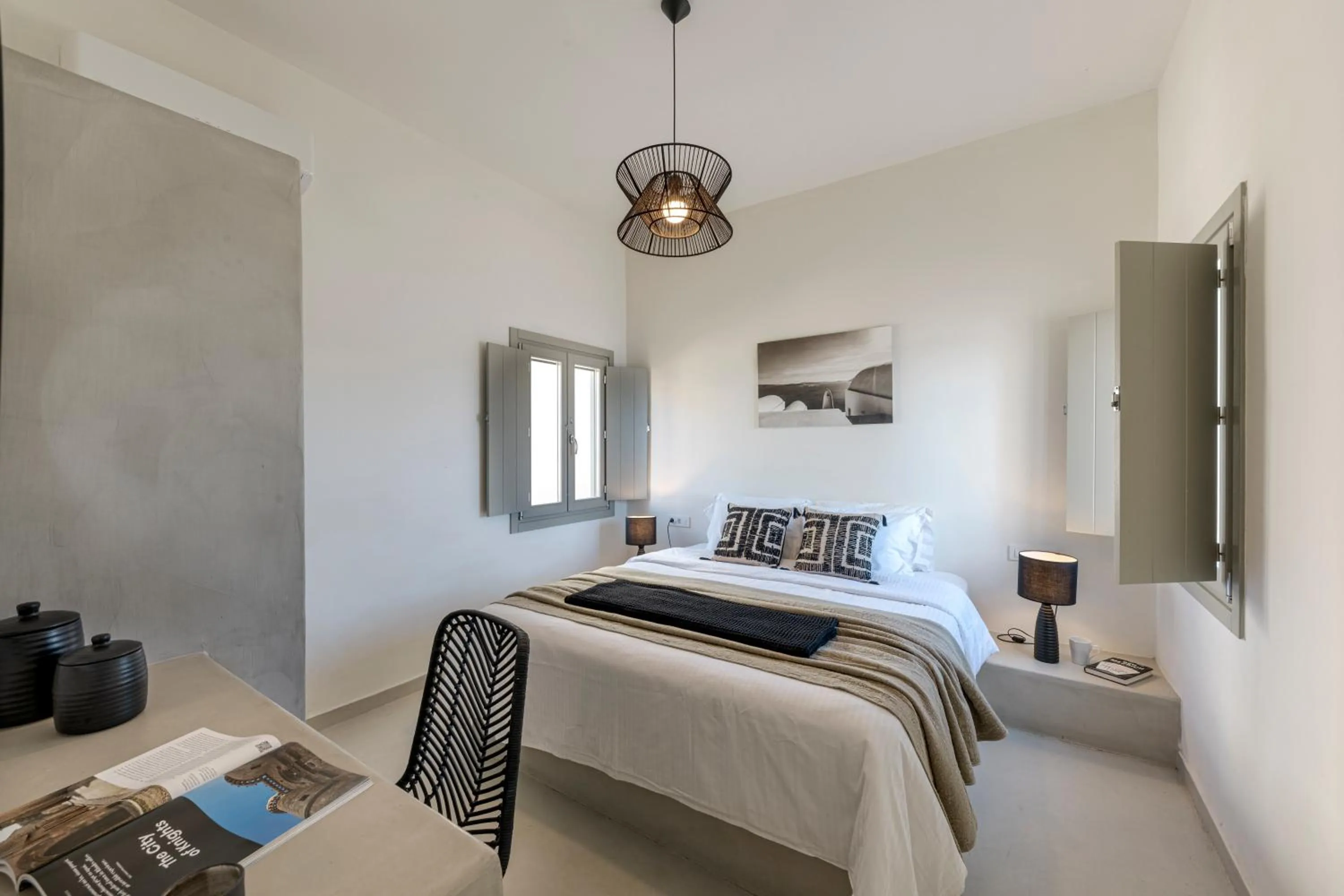 Bedroom, Bed in Caldera Houses Oia