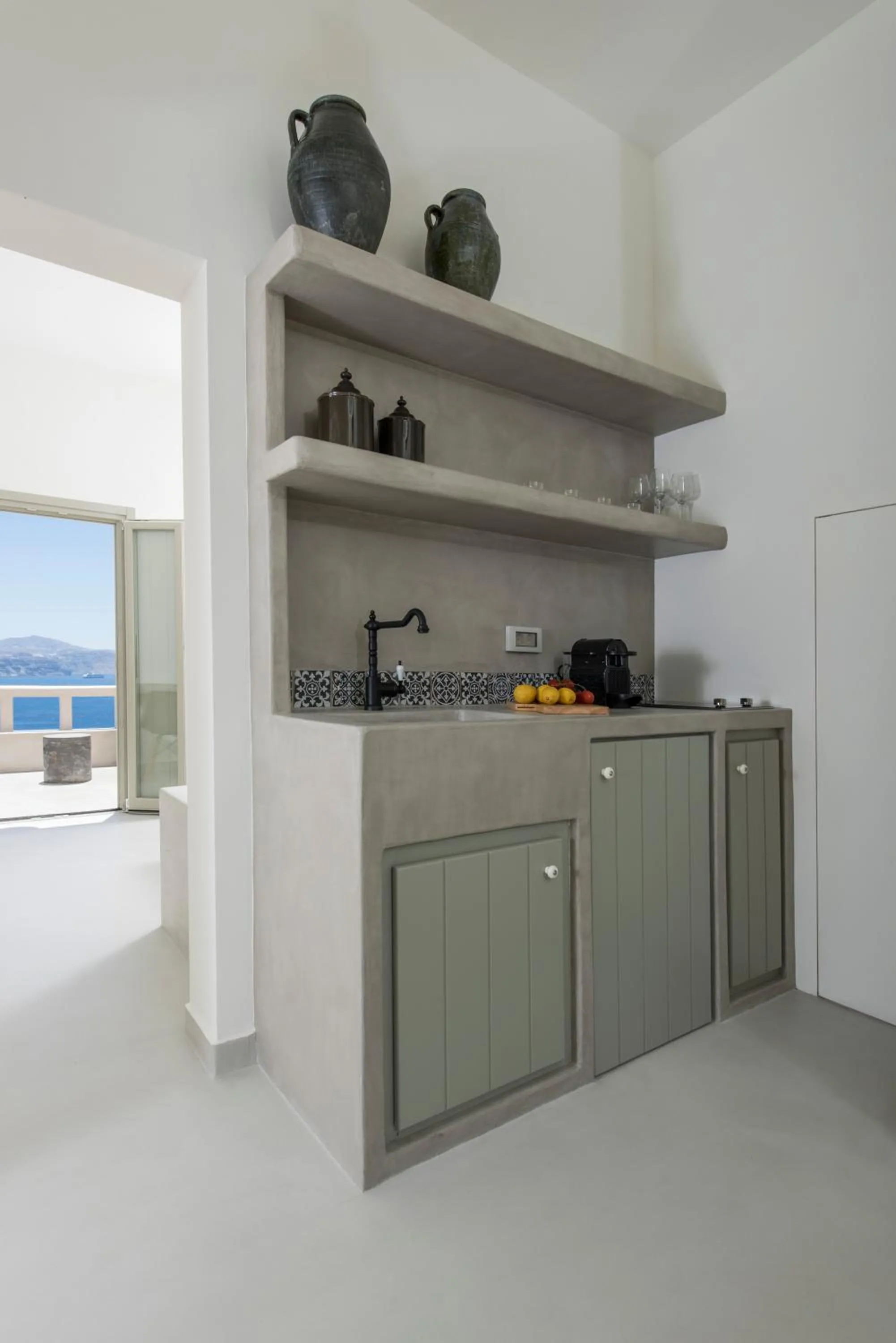 Kitchen or kitchenette in Caldera Houses Oia