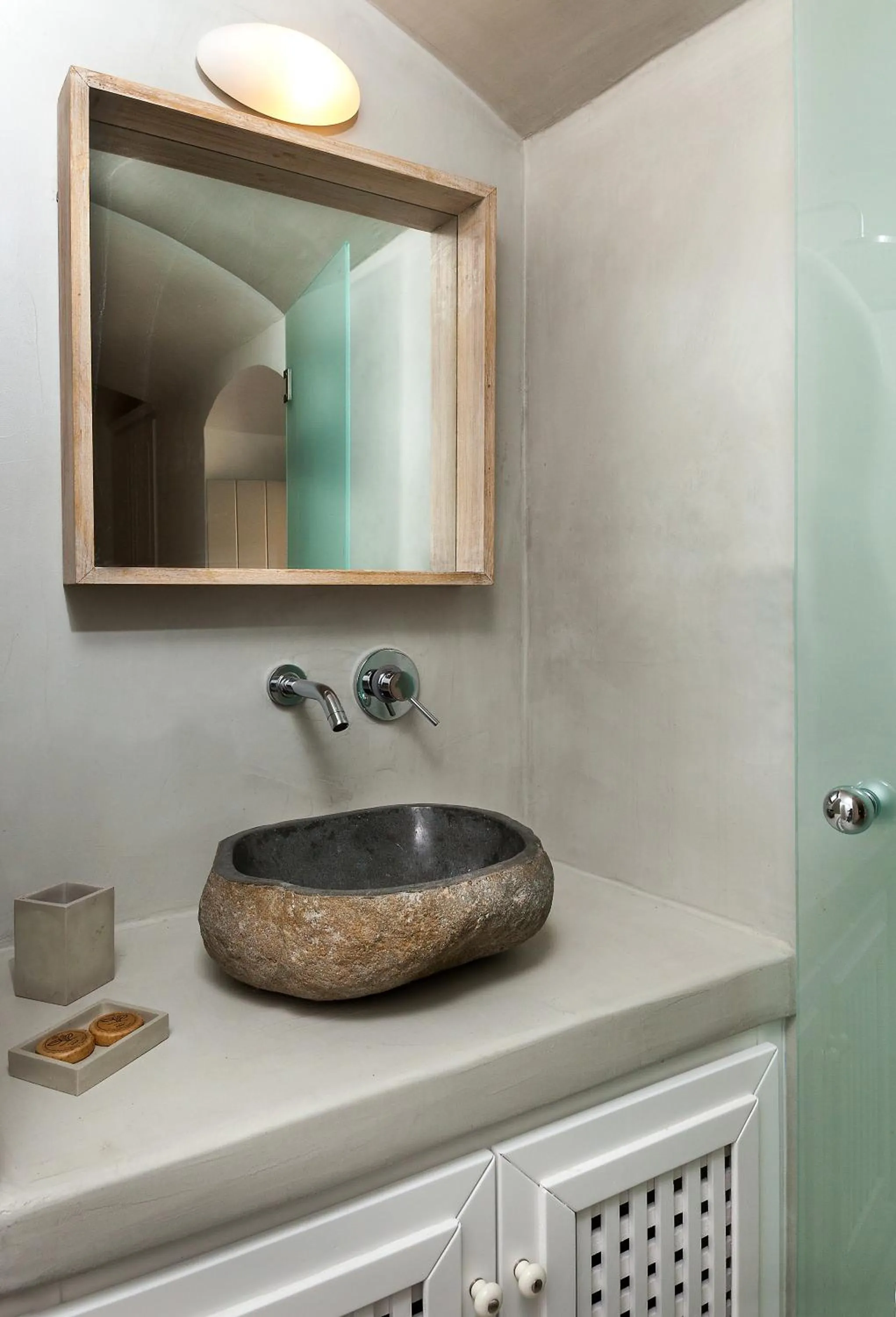 Bathroom in Caldera Houses Oia