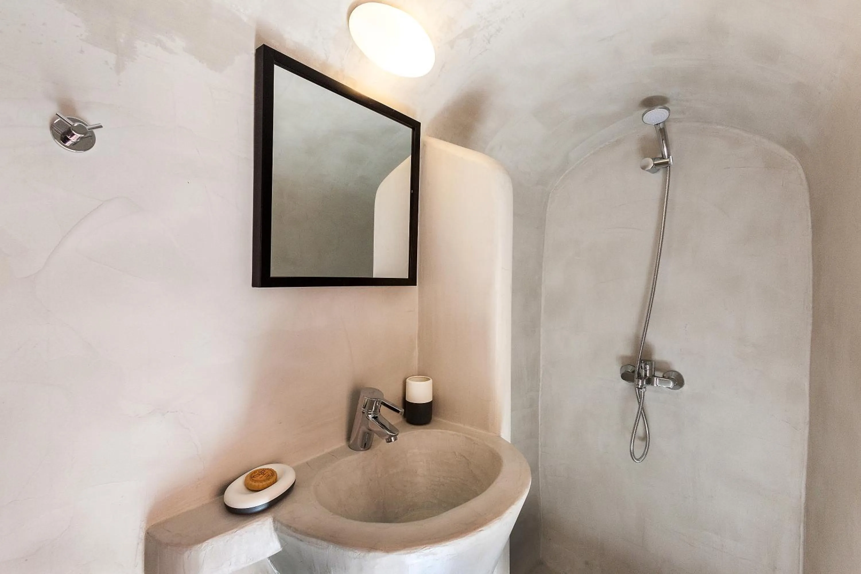 Bathroom in Caldera Houses Oia
