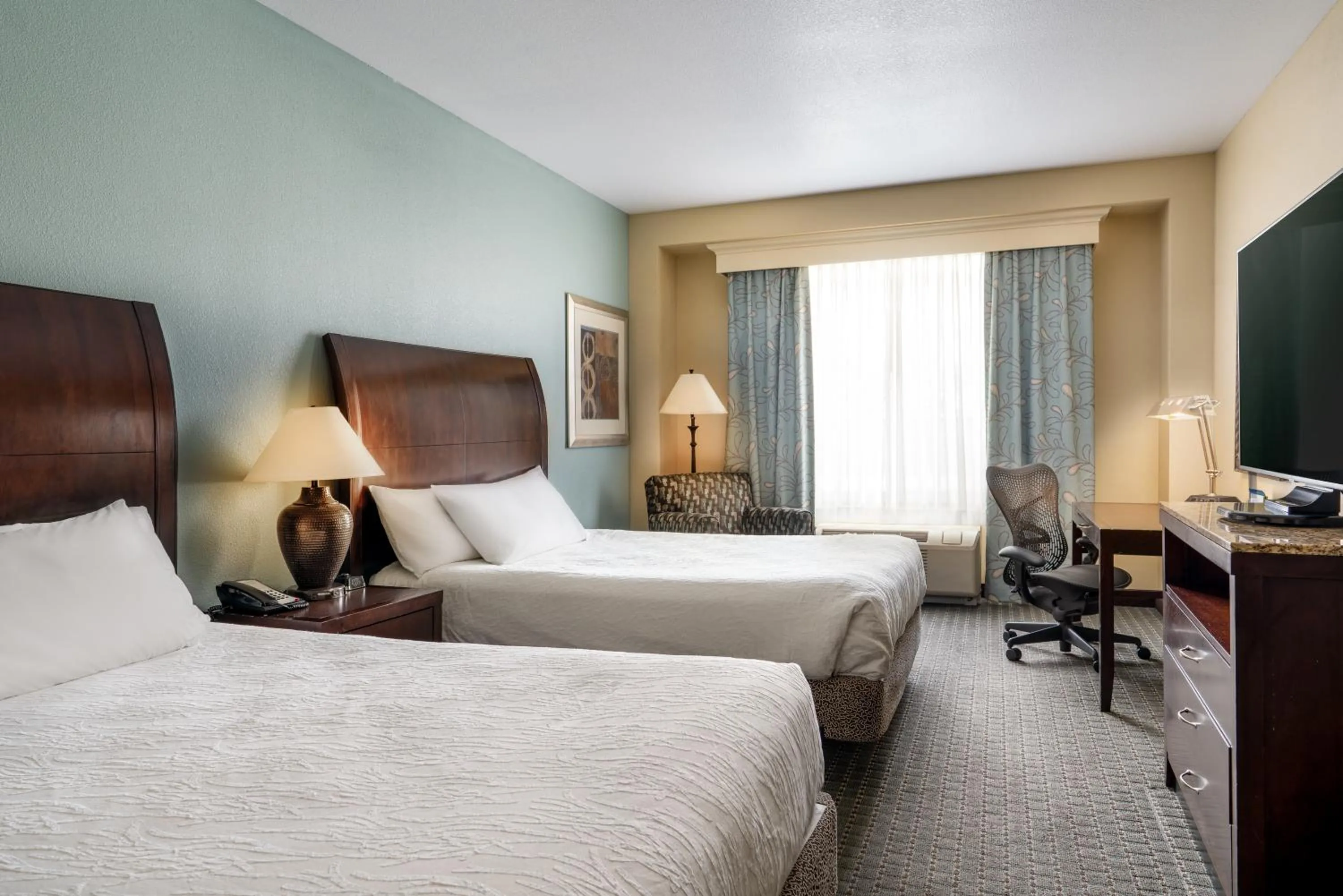 TV and multimedia, Bed in Hilton Garden Inn Billings