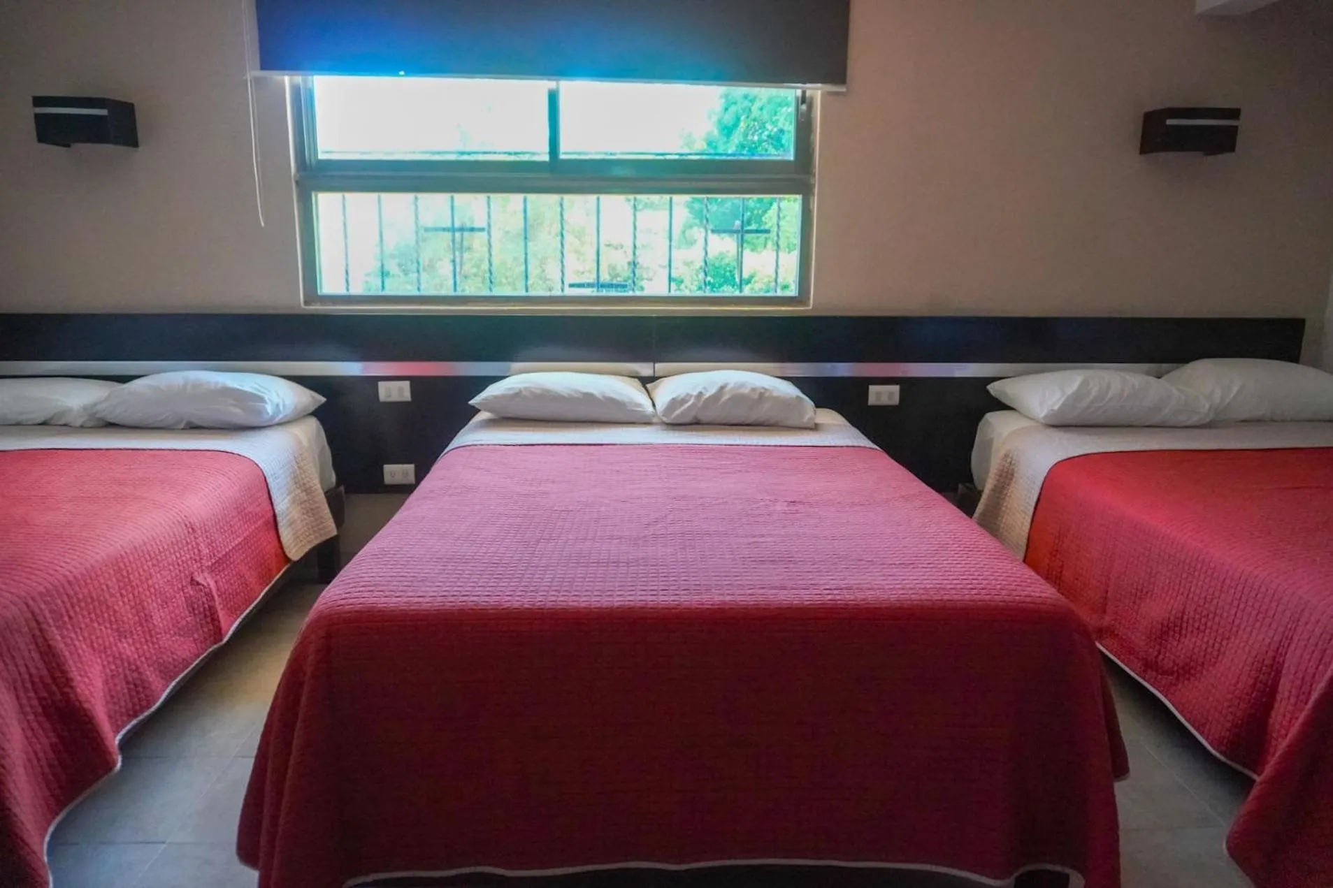 Bed in Hotel Colonial Cancun