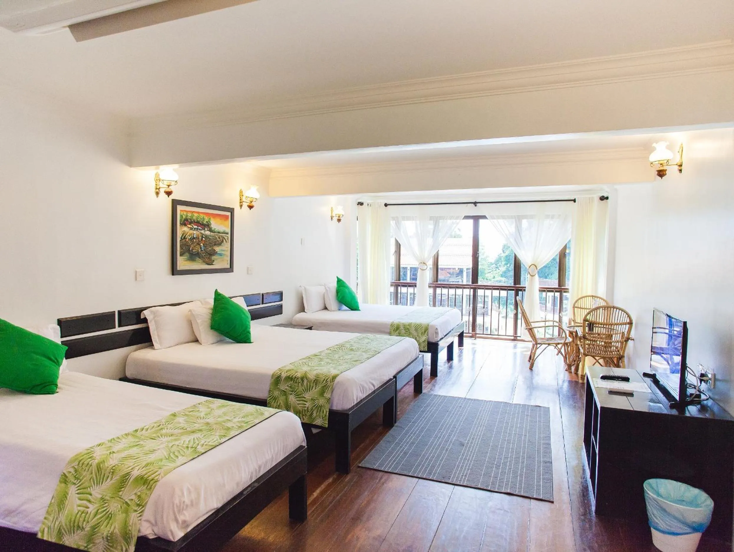 Bed in Anjungan Beach Resort